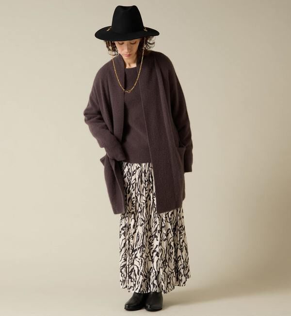 Liesse「フォックスウールロングカーディガン」|カーディガン|