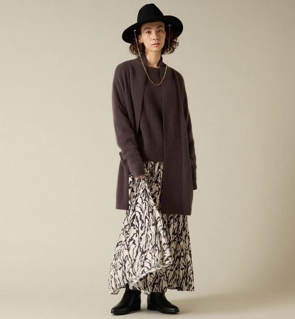 Liesse「フォックスウールロングカーディガン」|カーディガン|