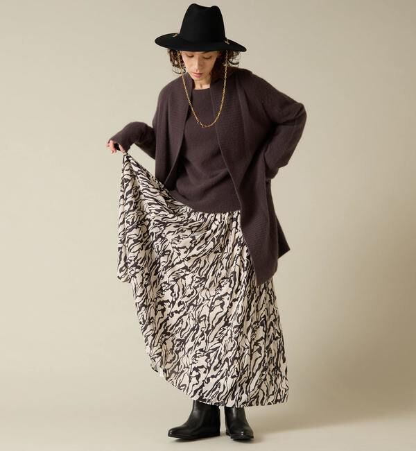 Liesse「フォックスウールロングカーディガン」|カーディガン|