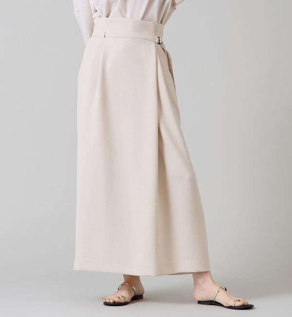 Liesse「【多機能】タックタイトスカート」|スカート|ライトベージュ