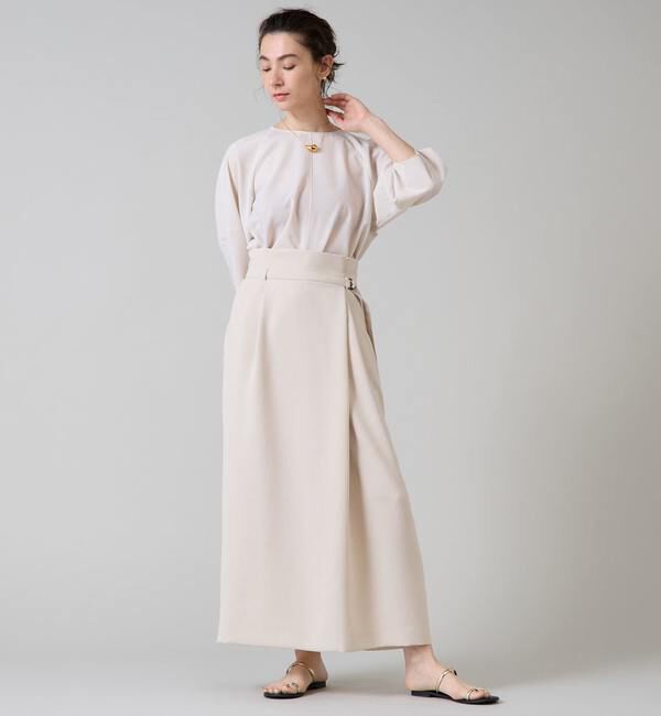 Liesse「コクーンスリーブ切り替えブラウス」|シャツ・ブラウス|