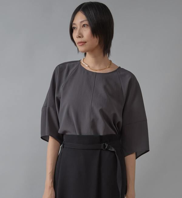 Liesse「コクーンスリーブ切り替えブラウス」|シャツ・ブラウス|