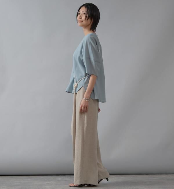 Liesse「コクーンスリーブ切り替えブラウス」|シャツ・ブラウス|