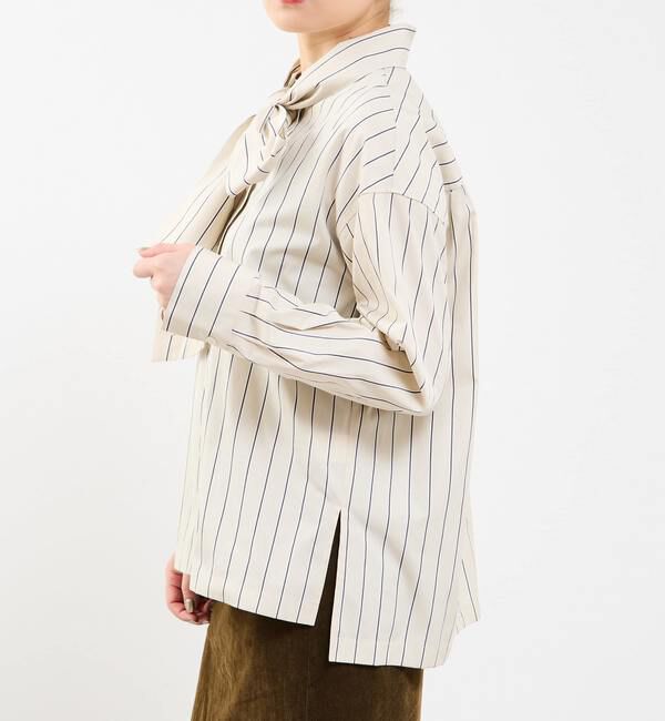 Soffitto「タイ付き（取り外し可能）ブラウス」|シャツ・ブラウス|