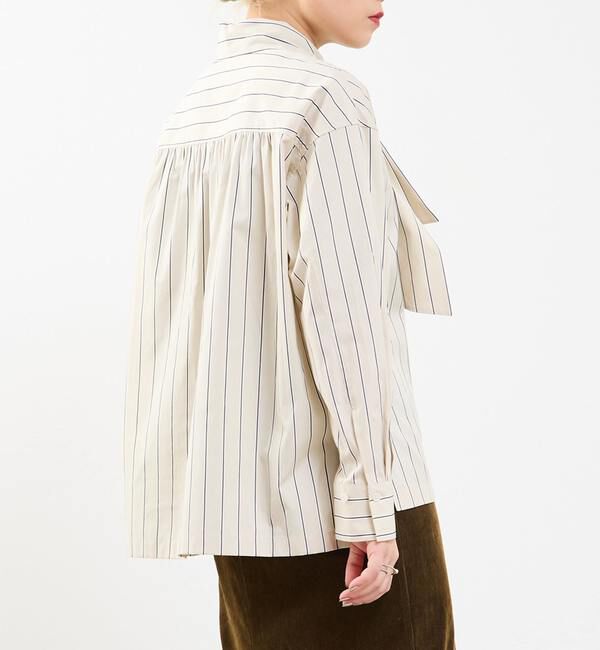 Soffitto「タイ付き（取り外し可能）ブラウス」|シャツ・ブラウス|