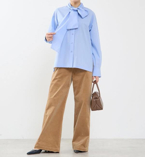 Soffitto「タイ付き（取り外し可能）ブラウス」|シャツ・ブラウス|