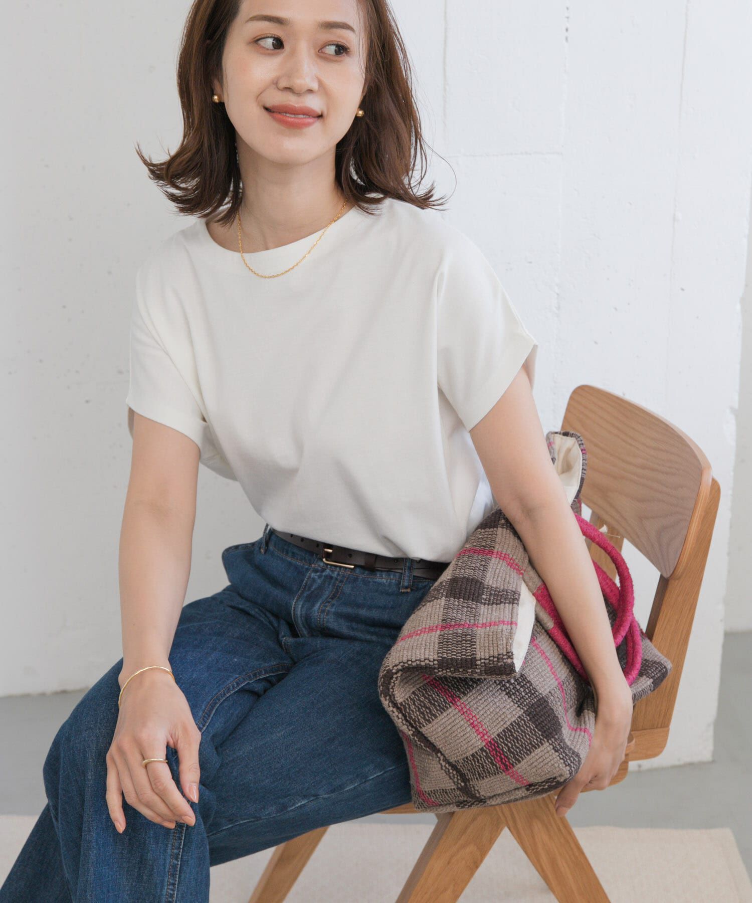 URBAN RESEARCH DOORS「ドライコットンボートネックプルオーバー」|Tシャツ・カットソー|