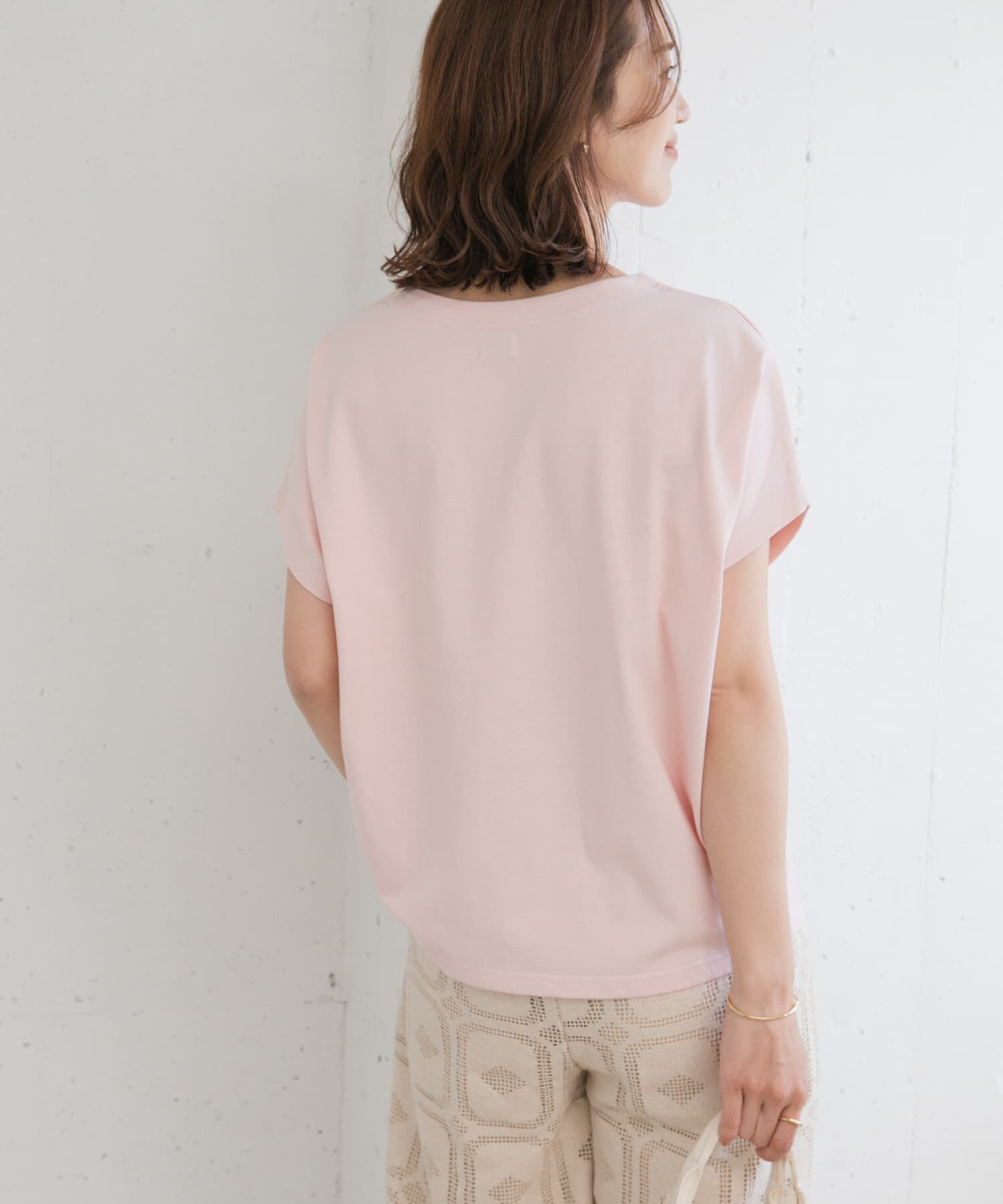 URBAN RESEARCH DOORS「ドライコットンボートネックプルオーバー」|Tシャツ・カットソー|