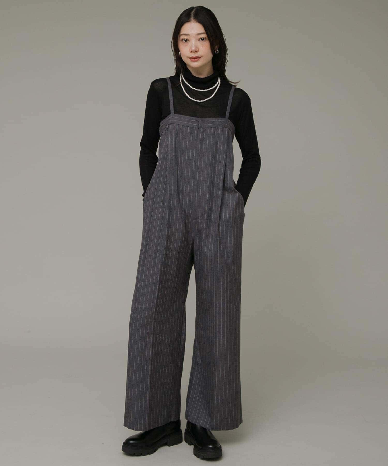 Sonny Label 「ピンストライプベアサロペット」|スカート|