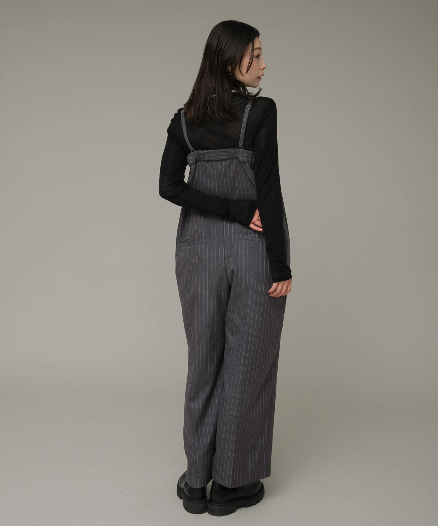 Sonny Label 「ピンストライプベアサロペット」|スカート|