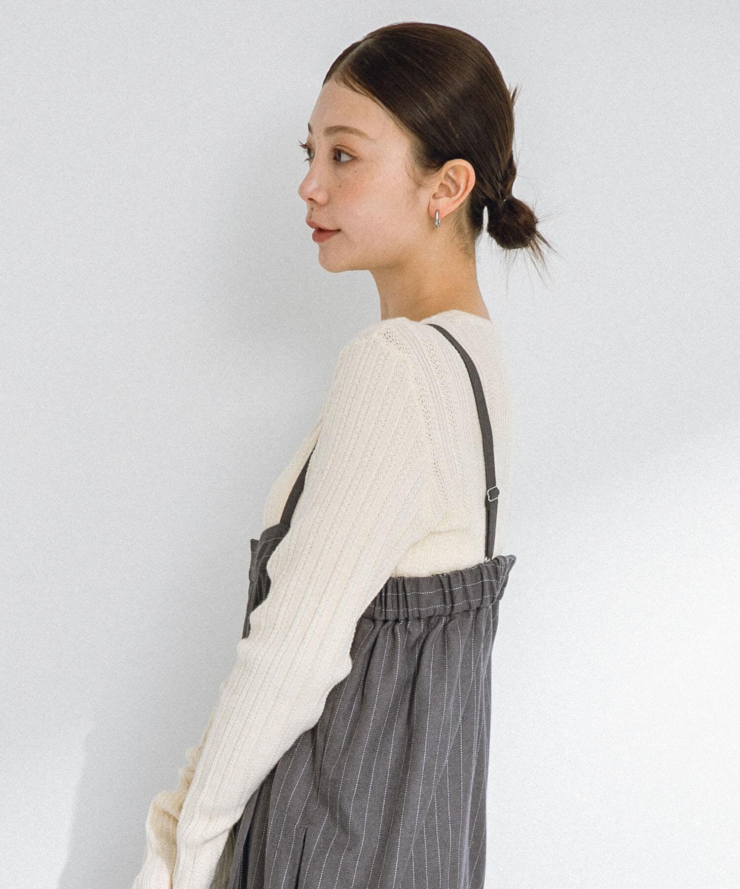 Sonny Label 「ピンストライプベアサロペット」|スカート|