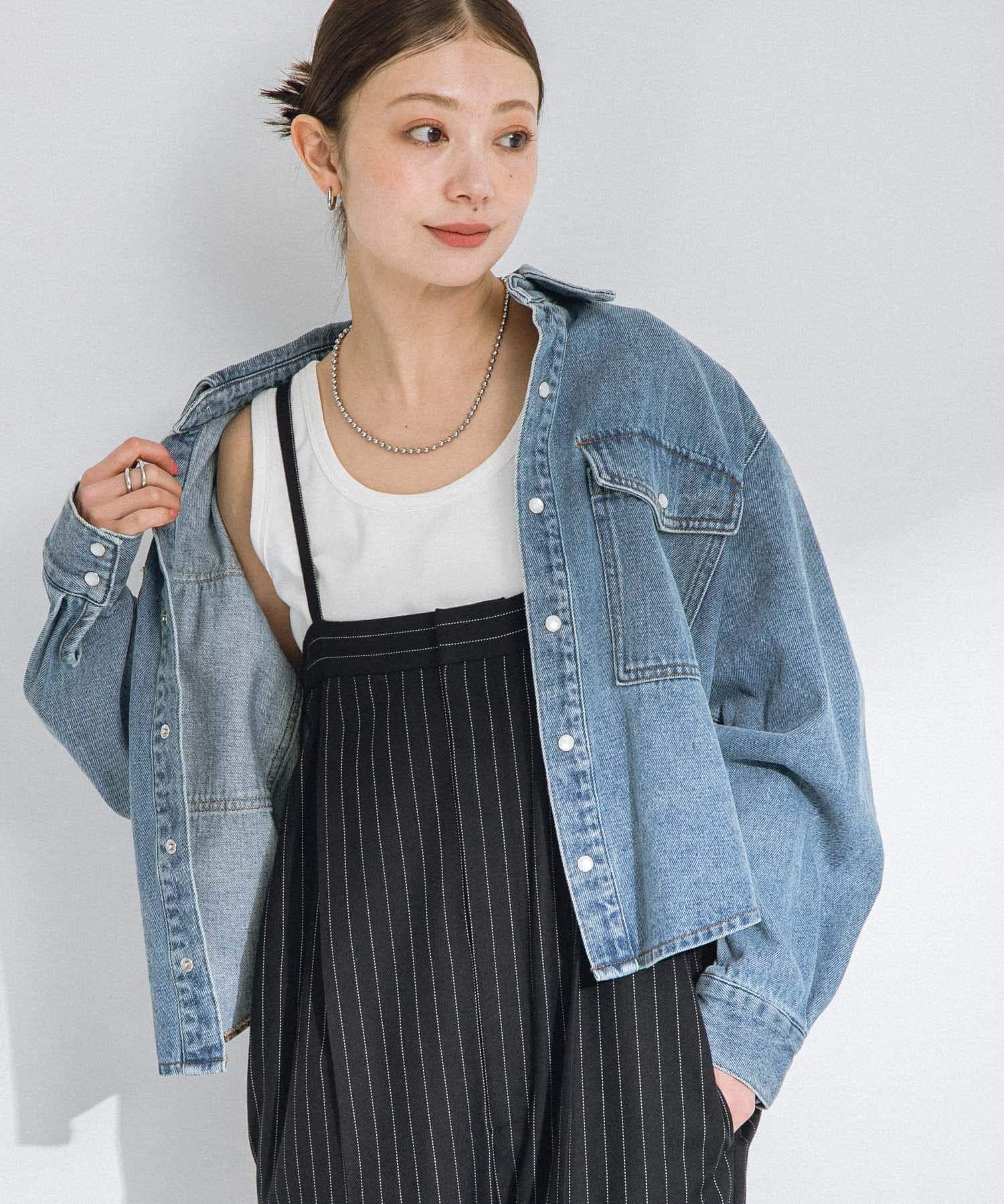 Sonny Label 「ピンストライプベアサロペット」|スカート|