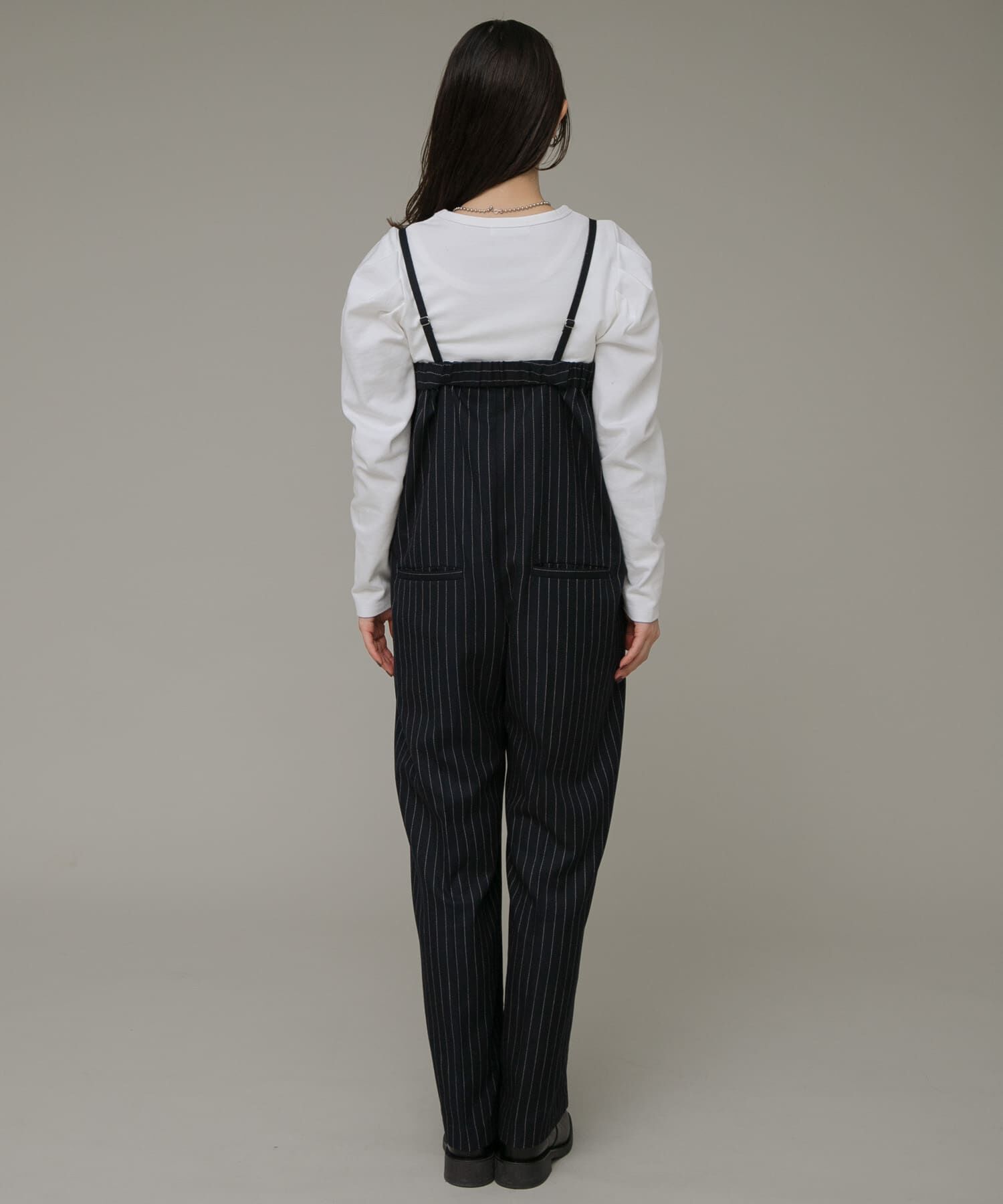 Sonny Label 「ピンストライプベアサロペット」|スカート|