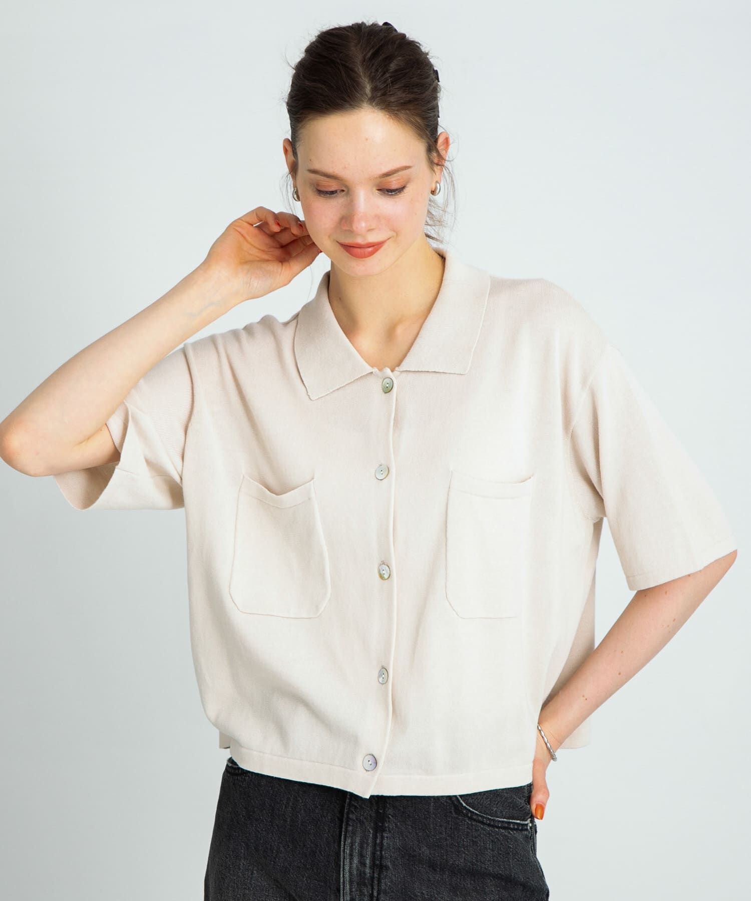 Sonny Label 「(接触冷感)クールミストニットシャツ」|ニット・セーター|