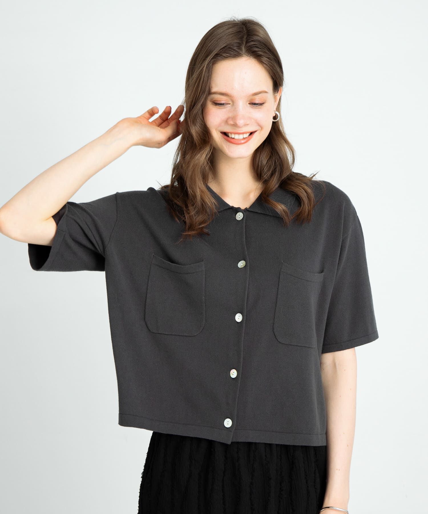 Sonny Label 「(接触冷感)クールミストニットシャツ」|ニット・セーター|