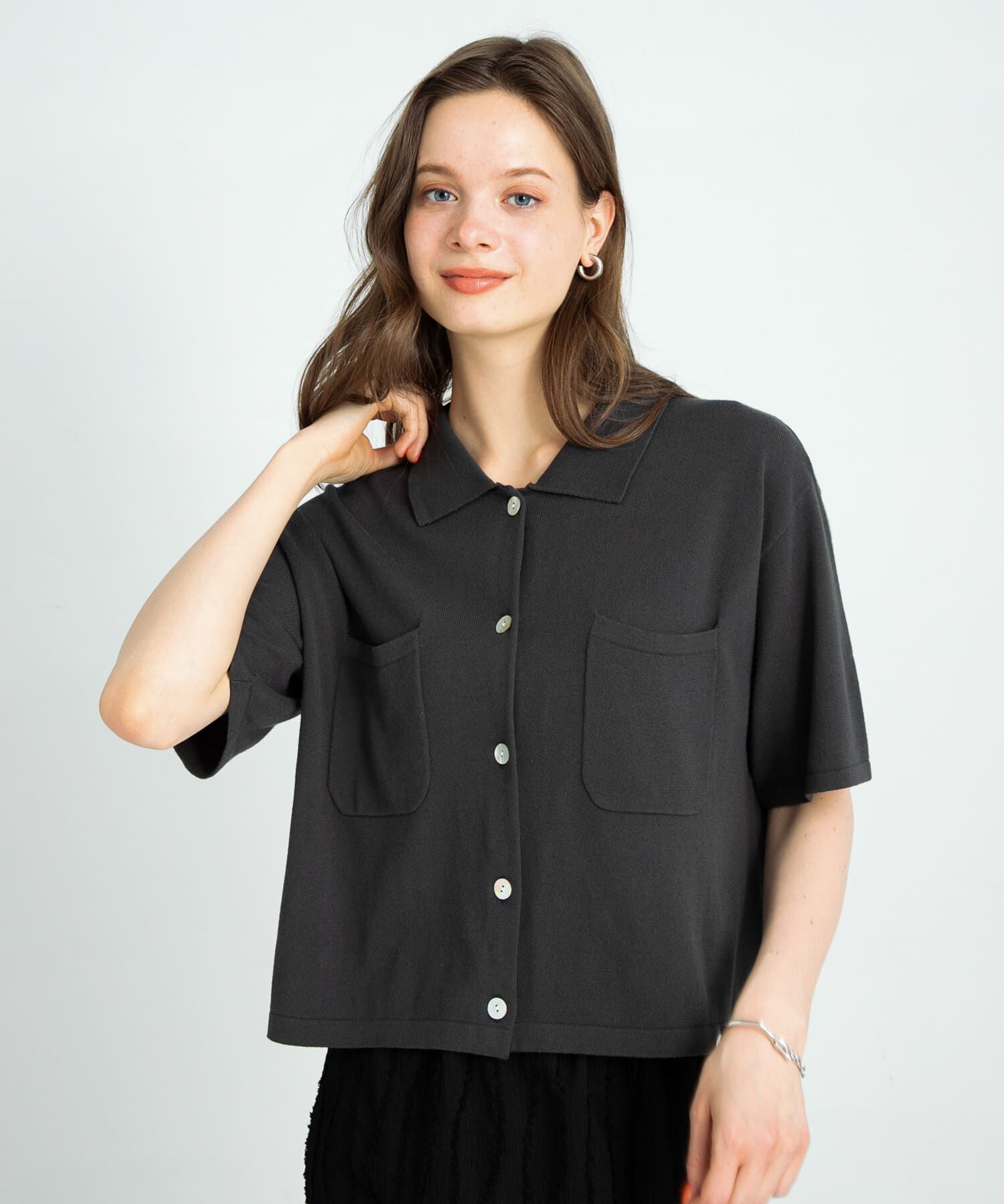 Sonny Label 「(接触冷感)クールミストニットシャツ」|ニット・セーター|