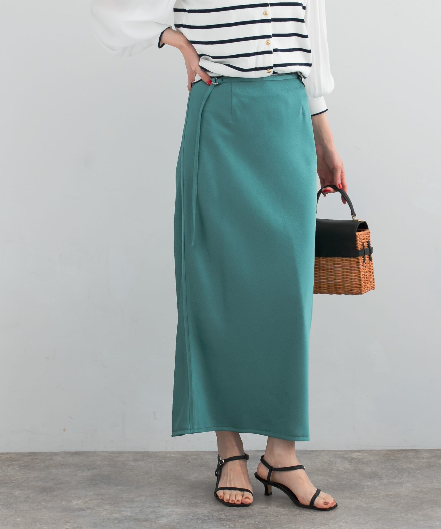 URBAN RESEARCH ROSSO「リップルサテンスカート」|スカート|