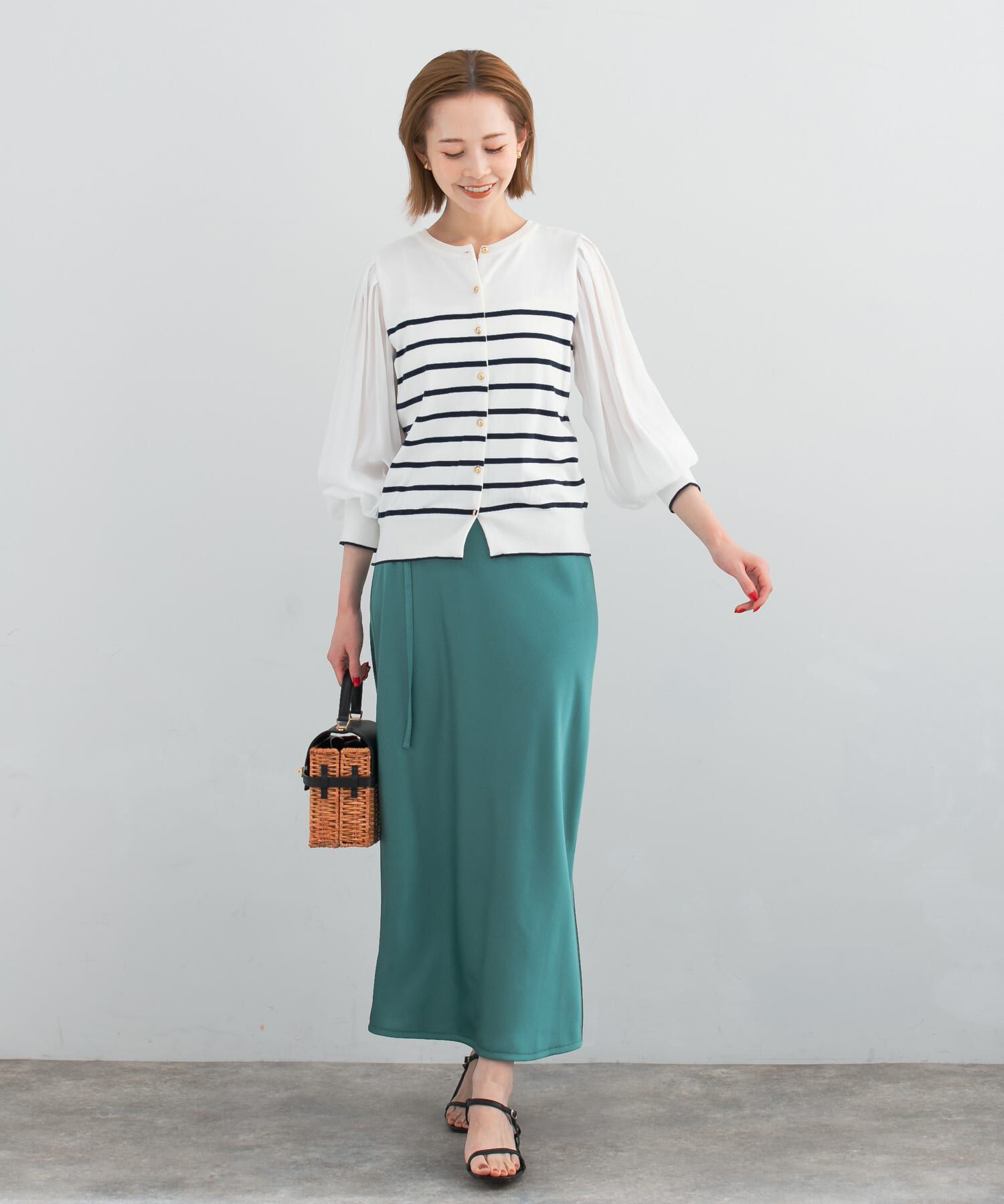 URBAN RESEARCH ROSSO「リップルサテンスカート」|スカート|