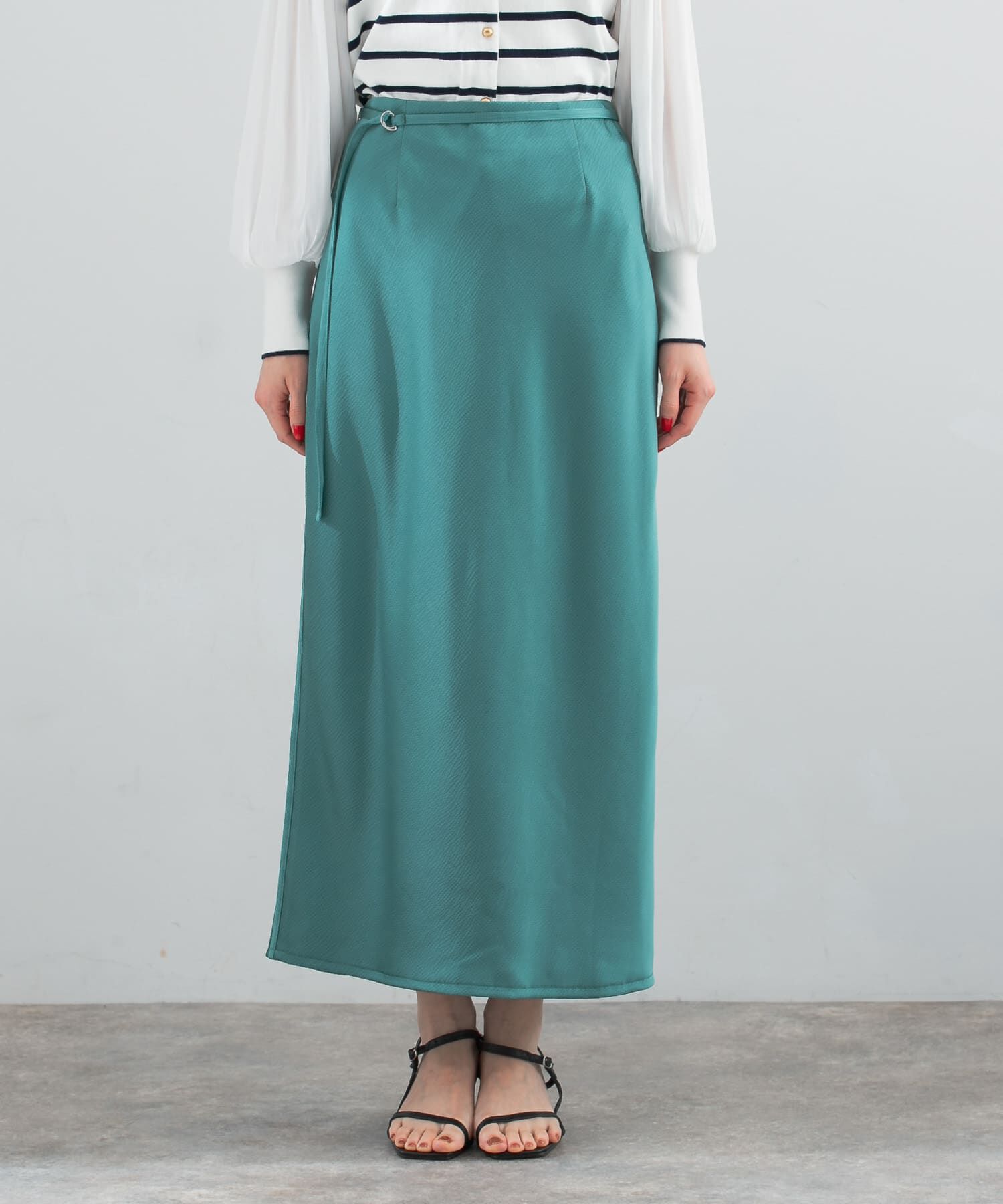 URBAN RESEARCH ROSSO「リップルサテンスカート」|スカート|