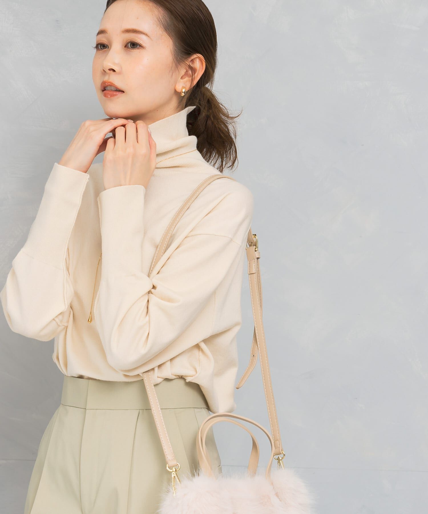 URBAN RESEARCH ROSSO「アウトリンキングタートルニット」|ニット・セーター|