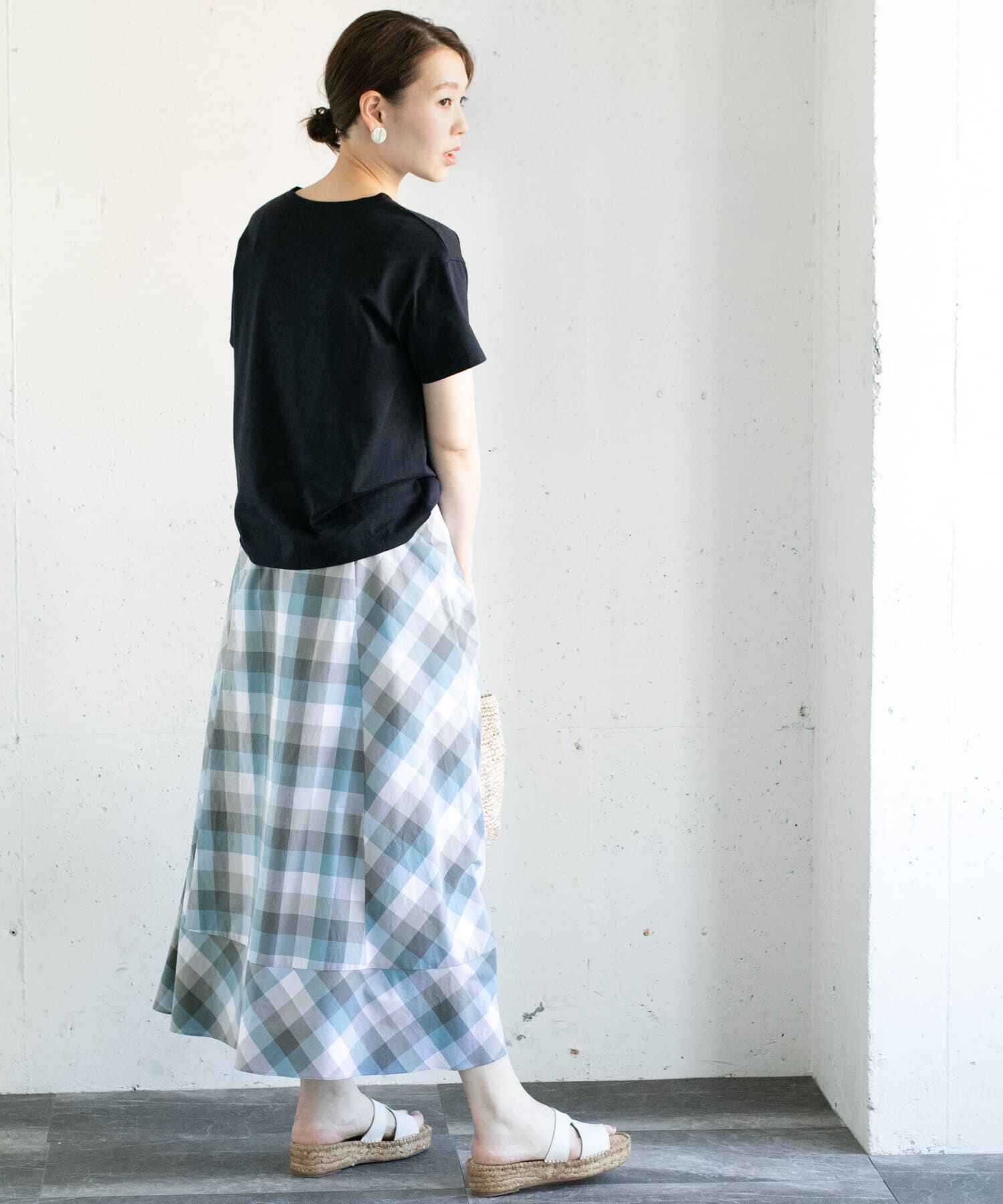 URBAN RESEARCH ROSSO「カラーブロックマキシスカート&there4;」|スカート|