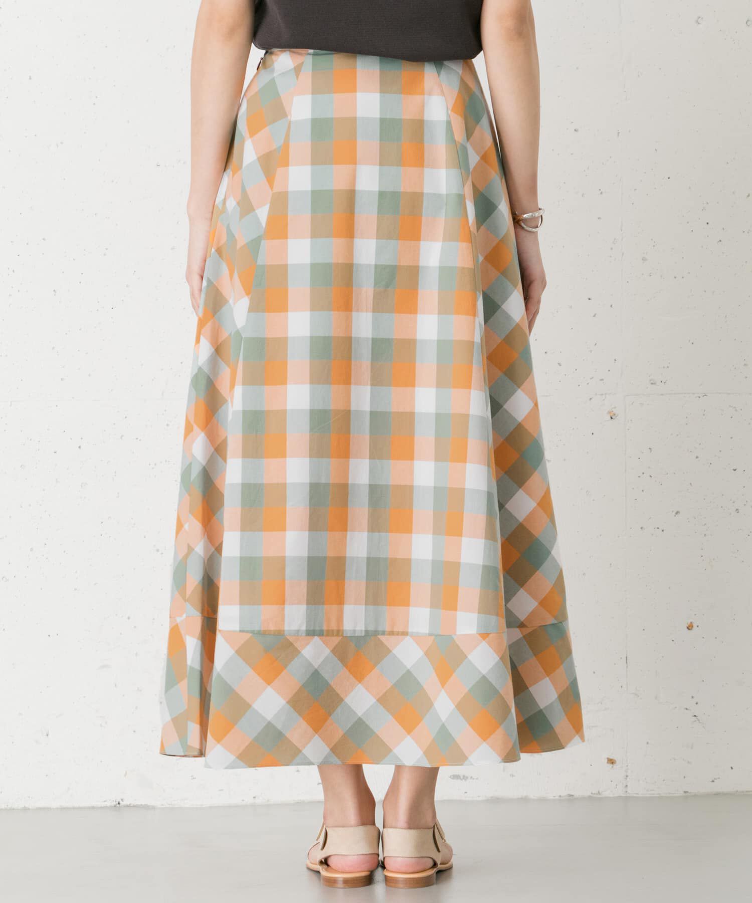 URBAN RESEARCH ROSSO「カラーブロックマキシスカート&there4;」|スカート|