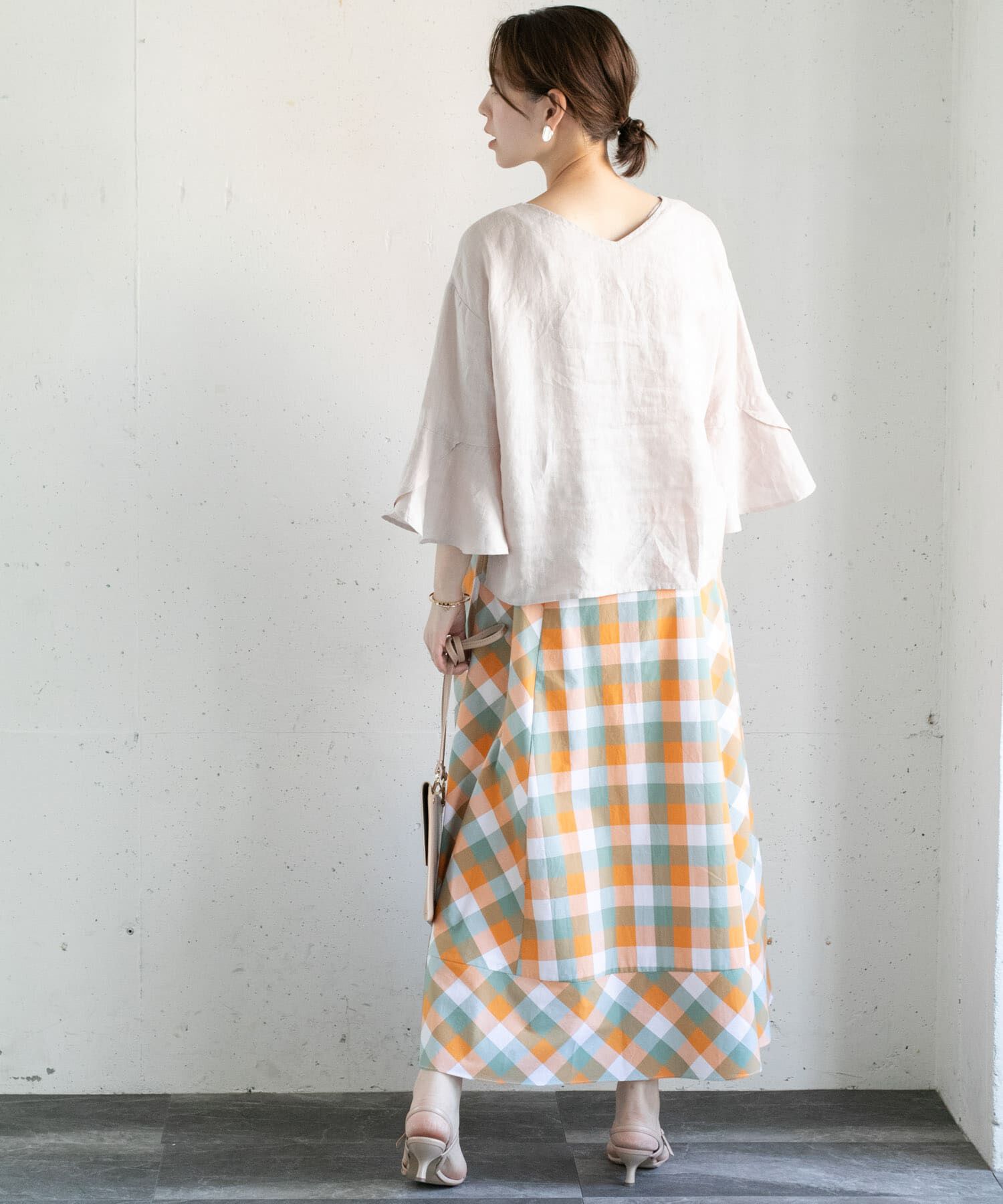 URBAN RESEARCH ROSSO「カラーブロックマキシスカート&there4;」|スカート|