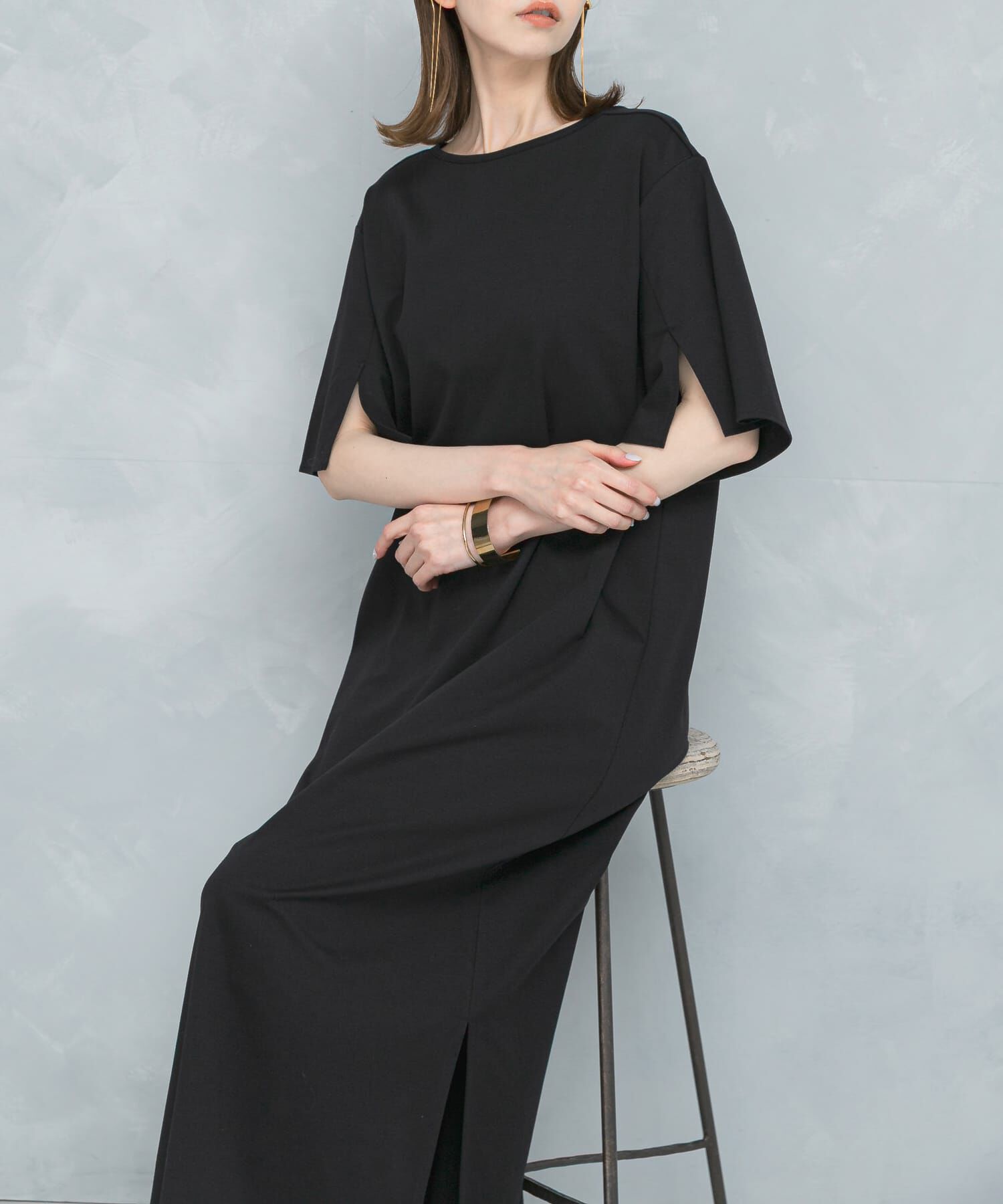 URBAN RESEARCH ROSSO「クールタッチハイゲージカットワンピース」|ワンピース|