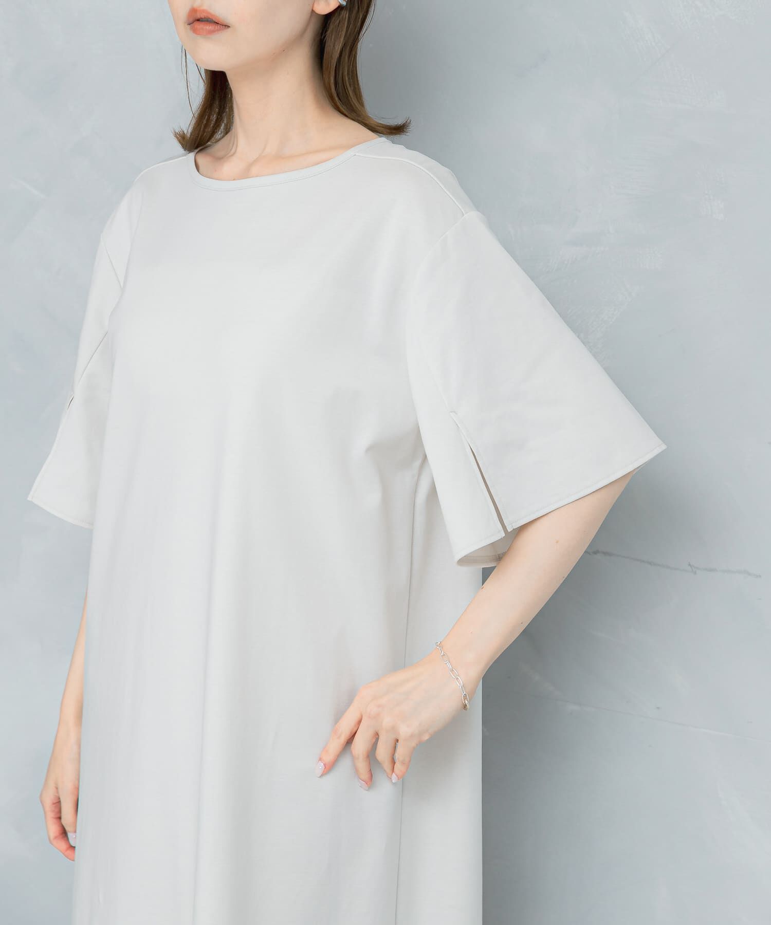 URBAN RESEARCH ROSSO「クールタッチハイゲージカットワンピース」|ワンピース|