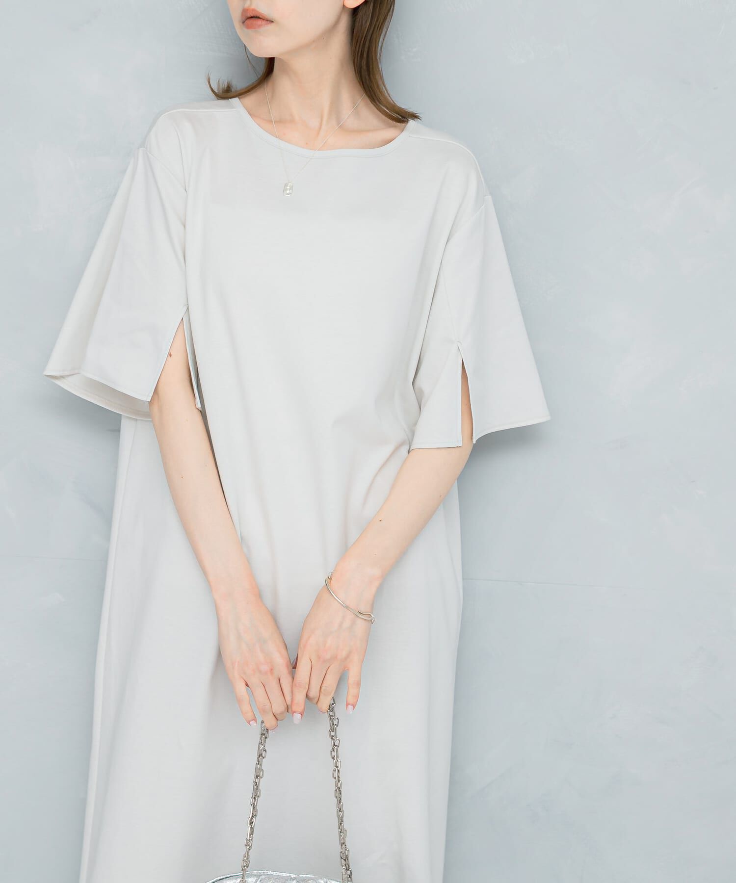 URBAN RESEARCH ROSSO「クールタッチハイゲージカットワンピース」|ワンピース|