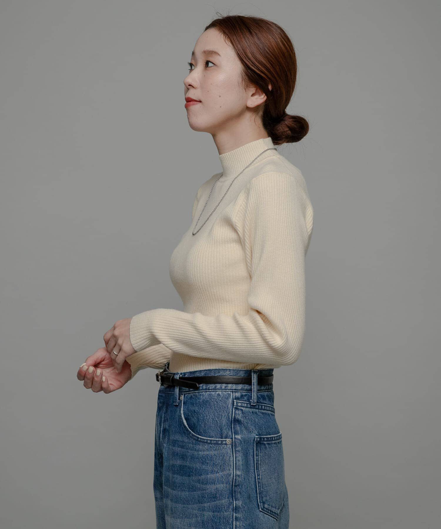 Sonny Label 「ウォッシャブルリブハイネックニットプルオーバー」|ニット・セーター|