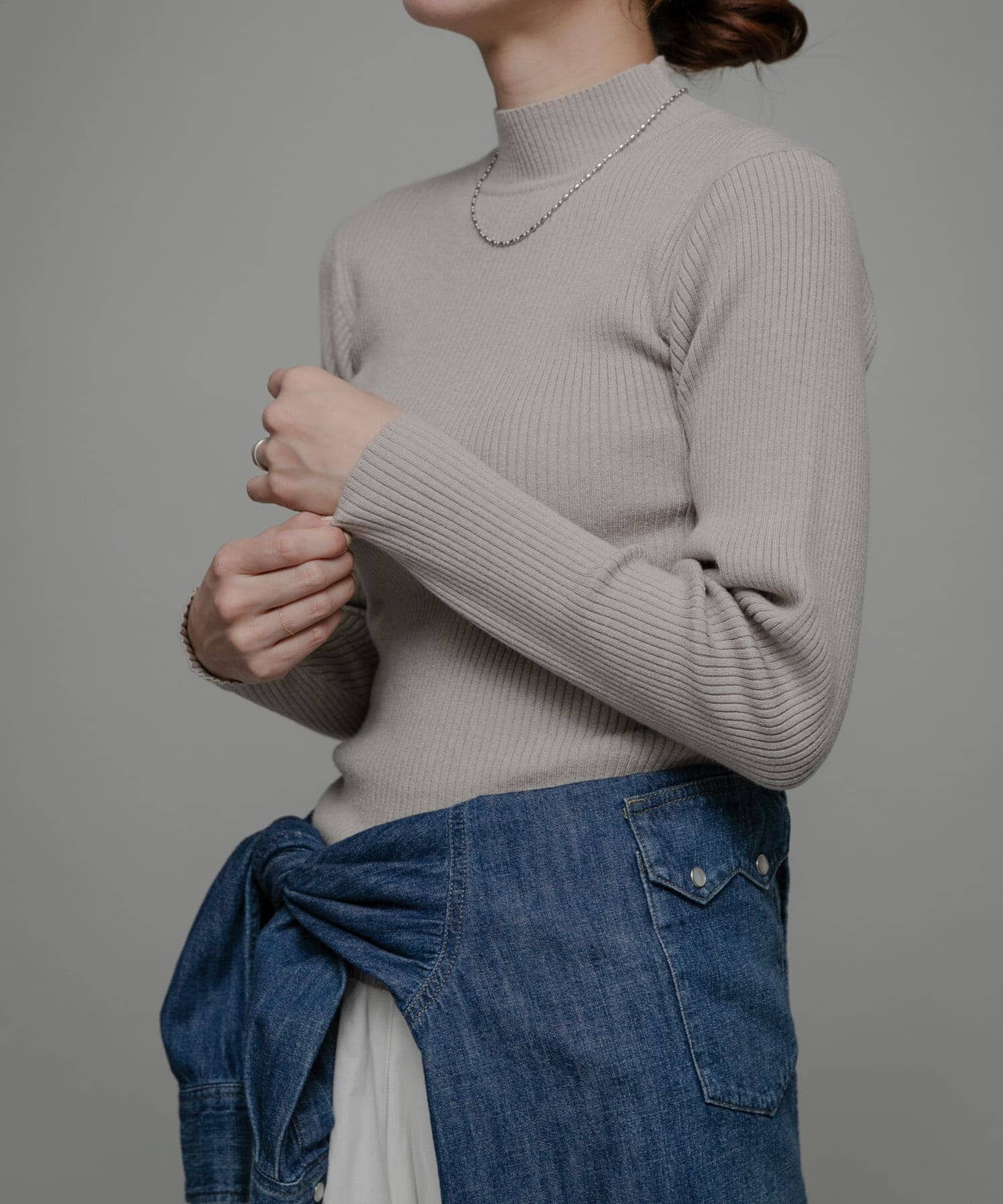 Sonny Label 「ウォッシャブルリブハイネックニットプルオーバー」|ニット・セーター|