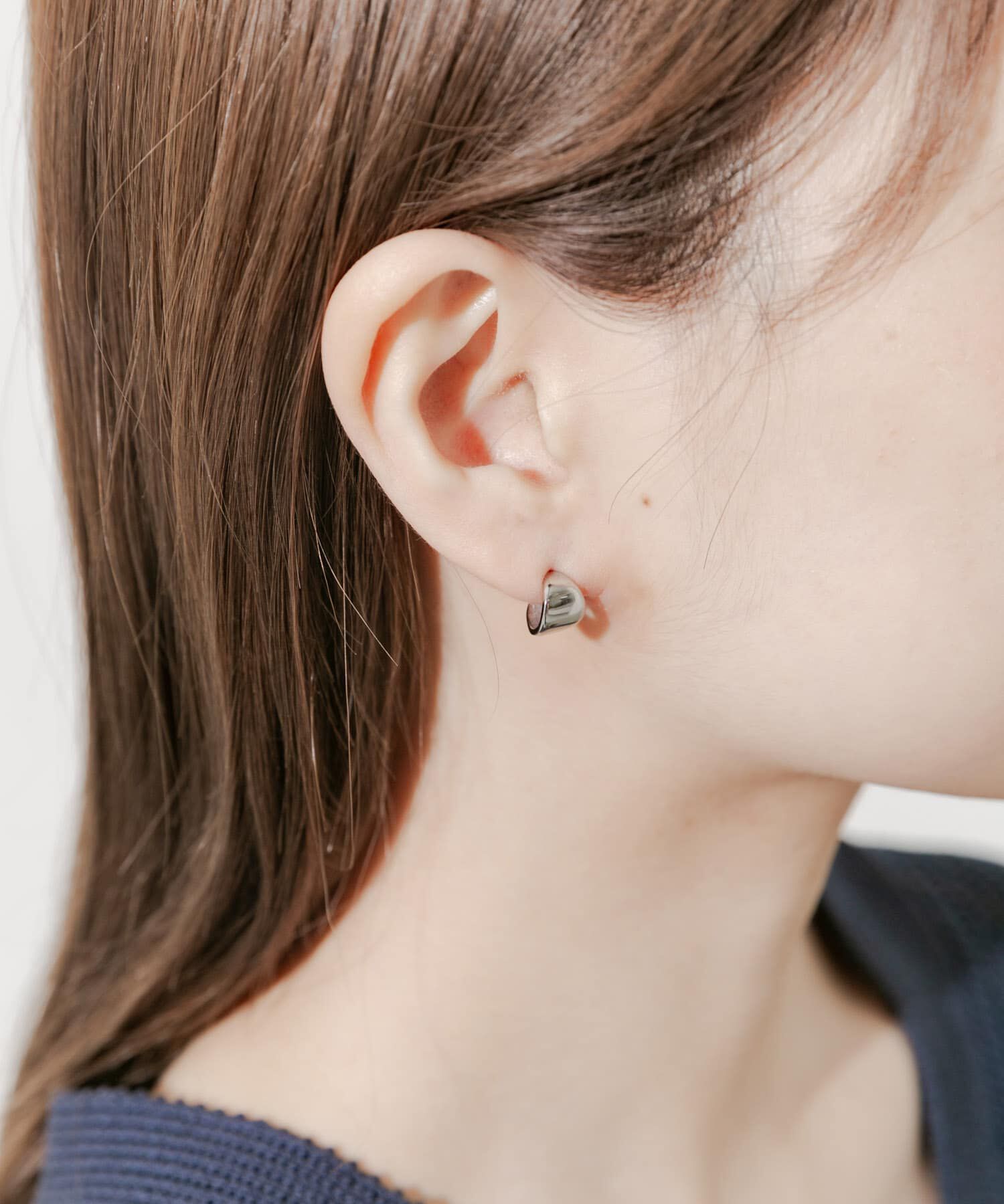 SMELLY「ステンレスミニワイドフープピアス」|ピアス|