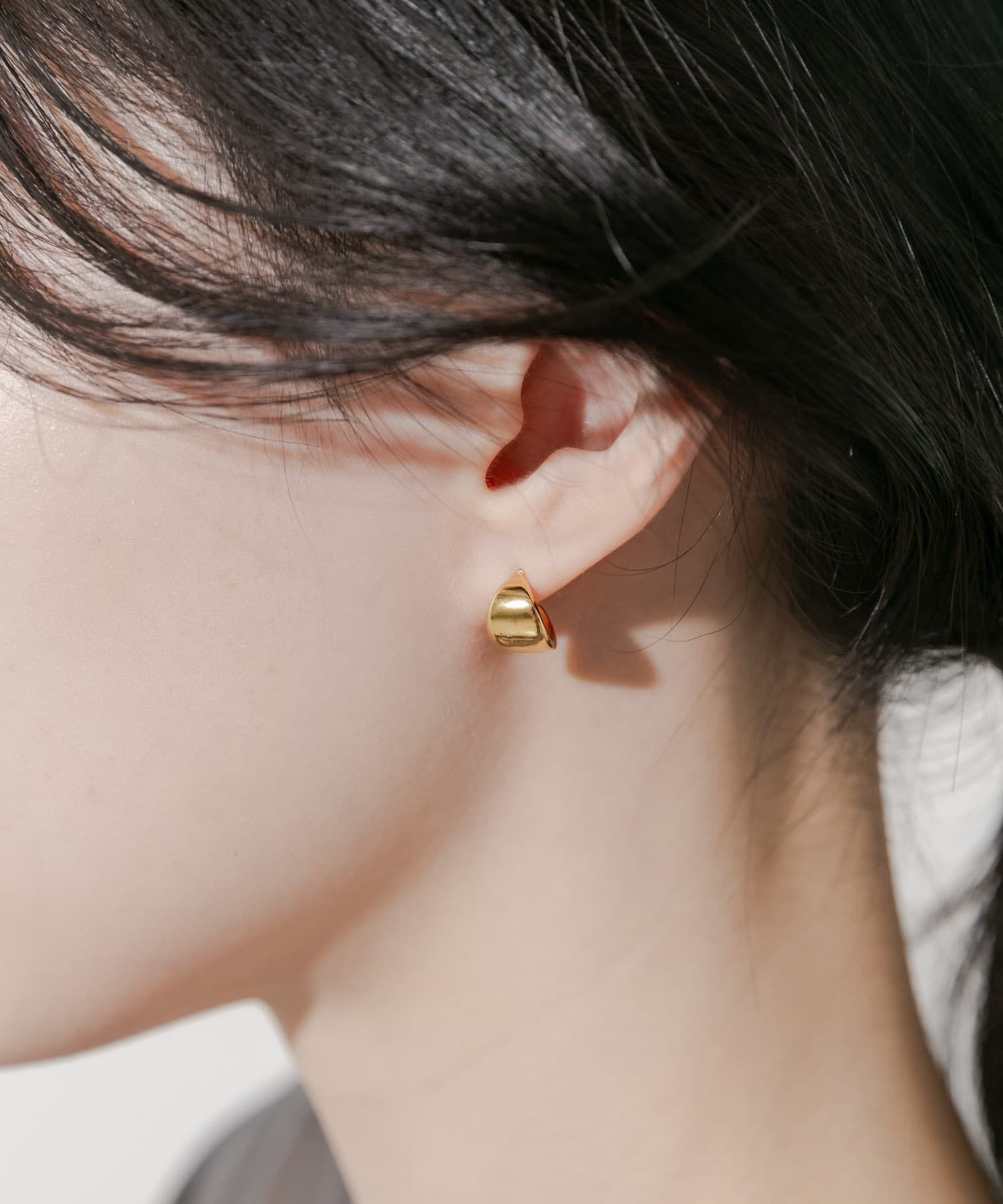 SMELLY「ステンレスミニワイドフープピアス」|ピアス|