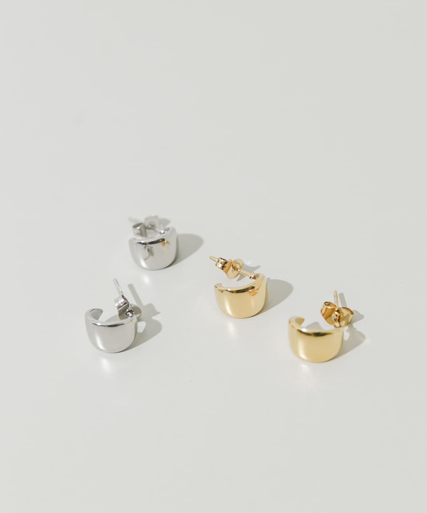 SMELLY「ステンレスミニワイドフープピアス」|ピアス|