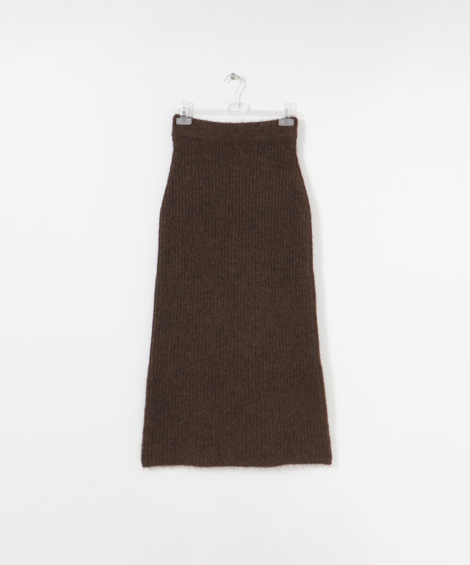 LAATO「FUWAFUWA KNIT SKIRT」|スカート|ブラウン
