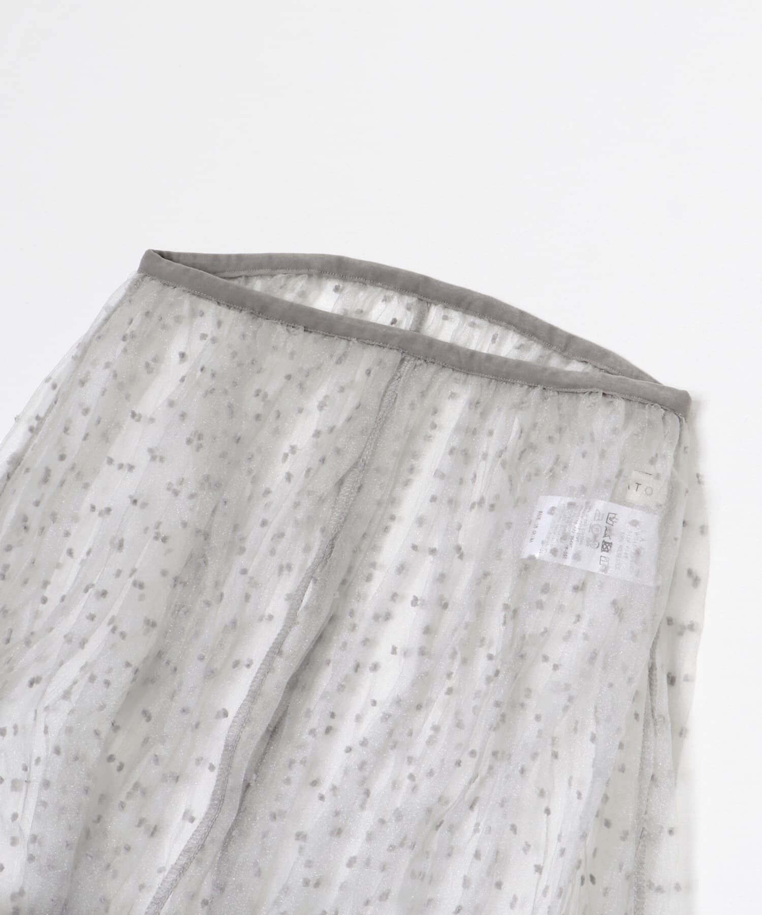 LAATO「dot mesh skirt」|スカート|