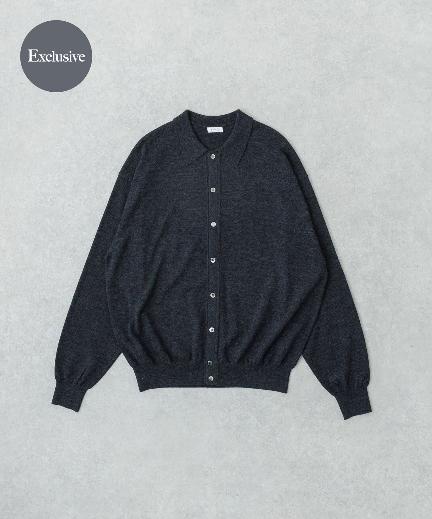 URBAN RESEARCH「『別注』crepuscule&times;URBAN RESEARCH　H-G Knit Shirts」|ニット・セーター|グレー