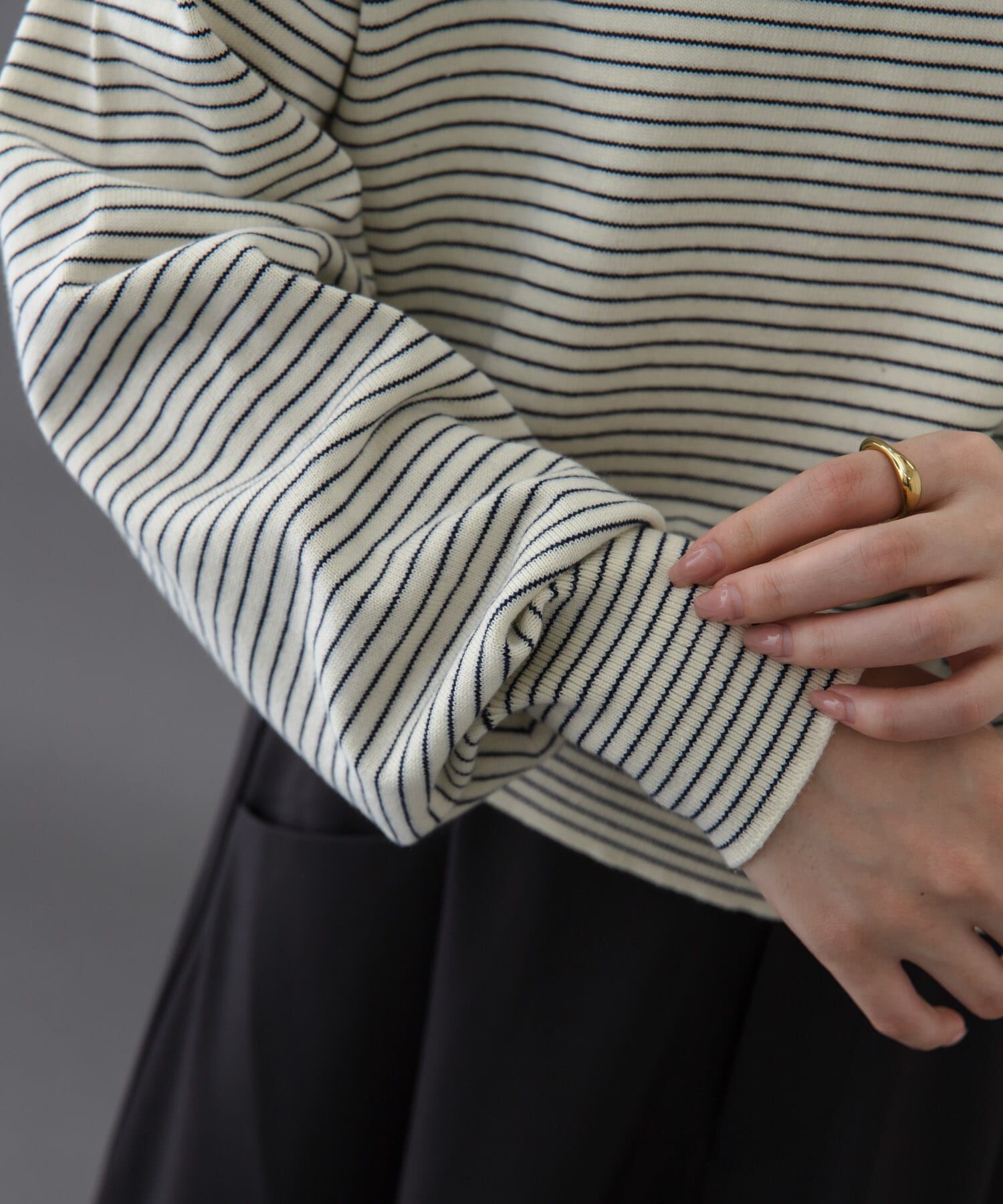 URBAN RESEARCH DOORS「FORK&SPOON　ボーダークルーネックニット」|ニット・セーター|