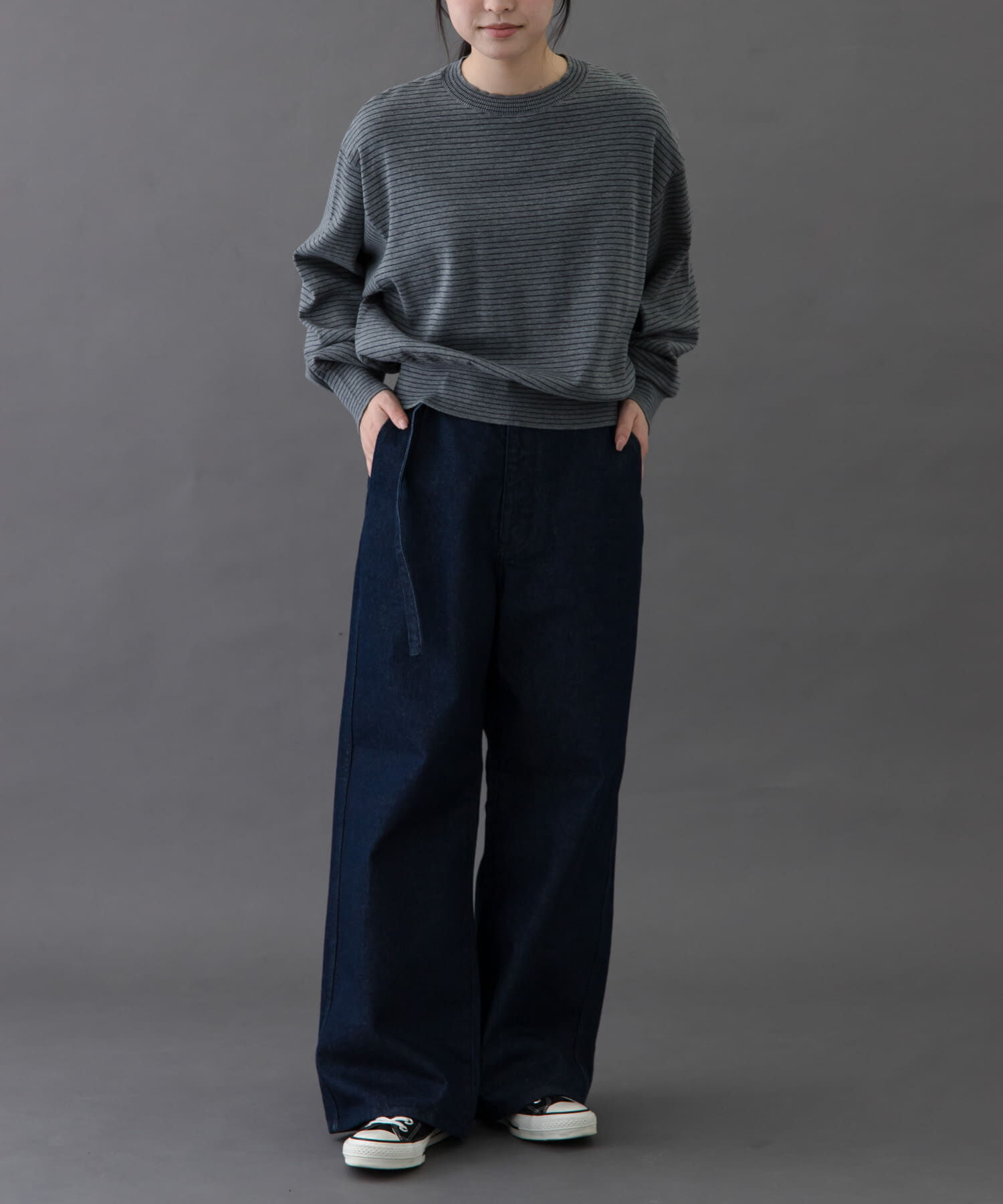 URBAN RESEARCH DOORS「FORK&SPOON　ボーダークルーネックニット」|ニット・セーター|