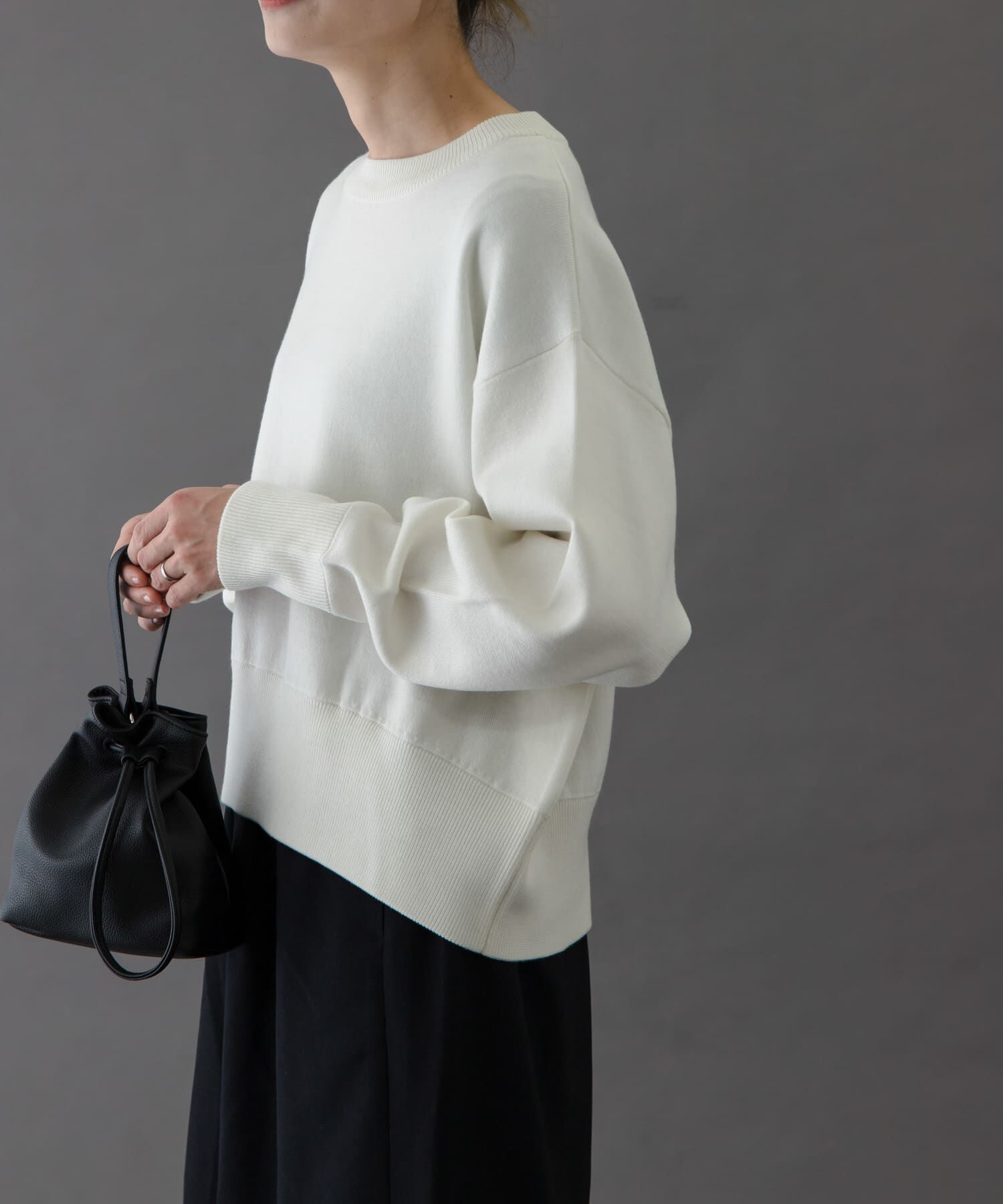 URBAN RESEARCH DOORS「FORK&SPOON　ダブルフェイスクルーネックニット」|ニット・セーター|