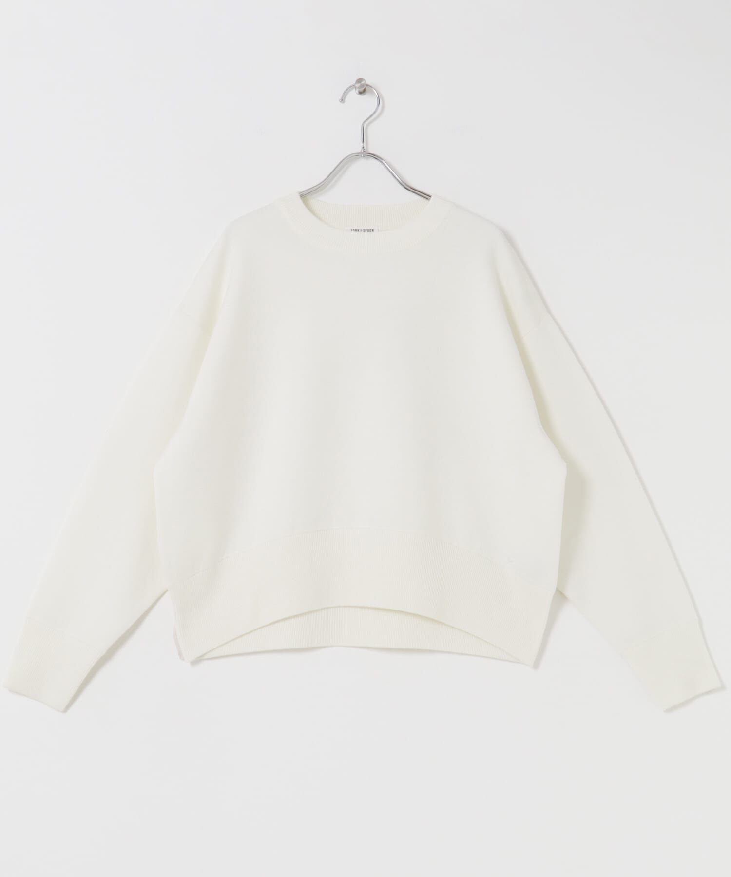 URBAN RESEARCH DOORS「FORK&SPOON　ダブルフェイスクルーネックニット」|ニット・セーター|