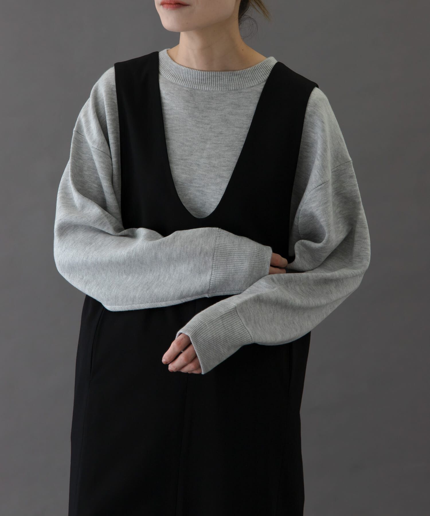 URBAN RESEARCH DOORS「FORK&SPOON　ダブルフェイスクルーネックニット」|ニット・セーター|