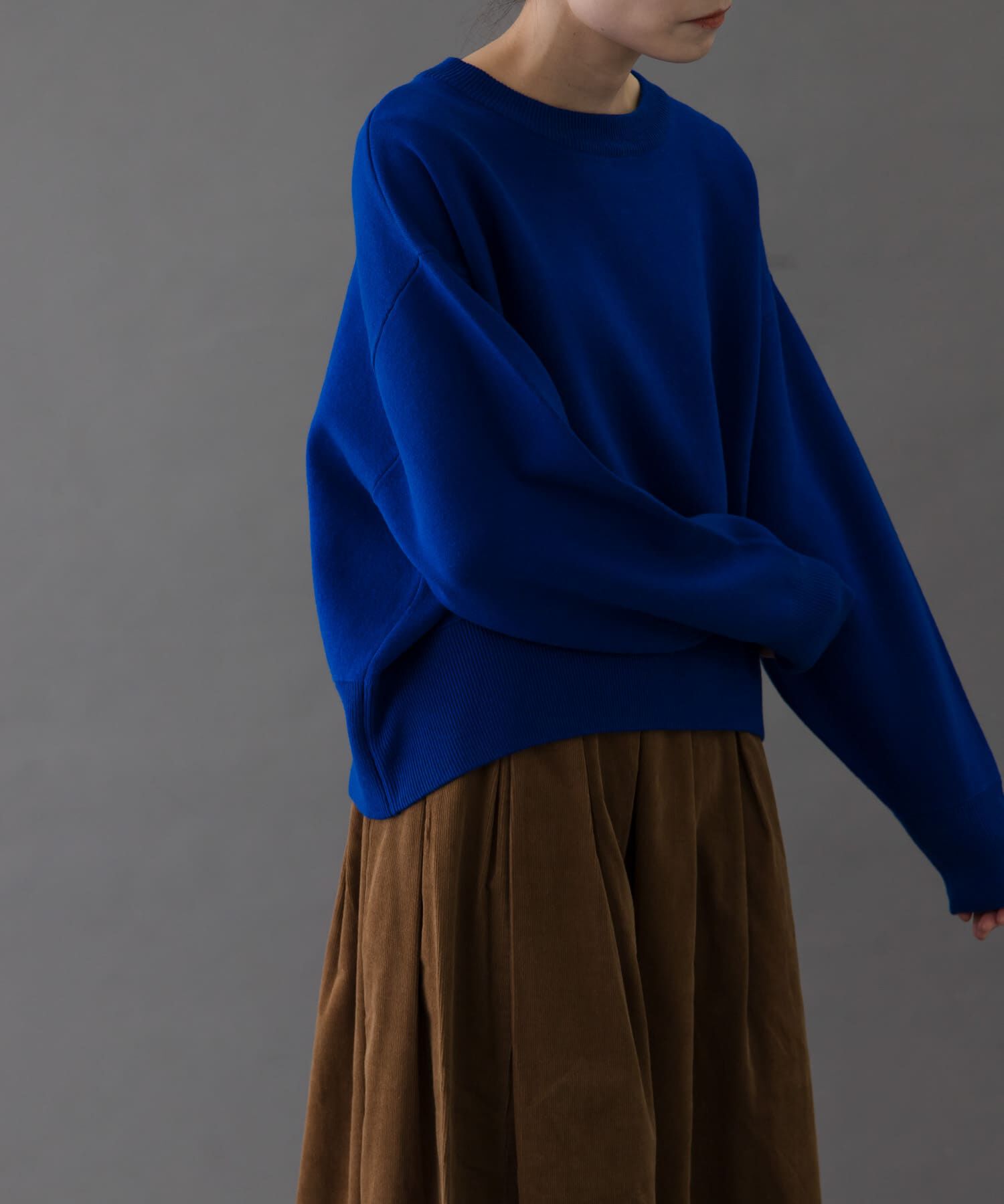 URBAN RESEARCH DOORS「FORK&SPOON　ダブルフェイスクルーネックニット」|ニット・セーター|