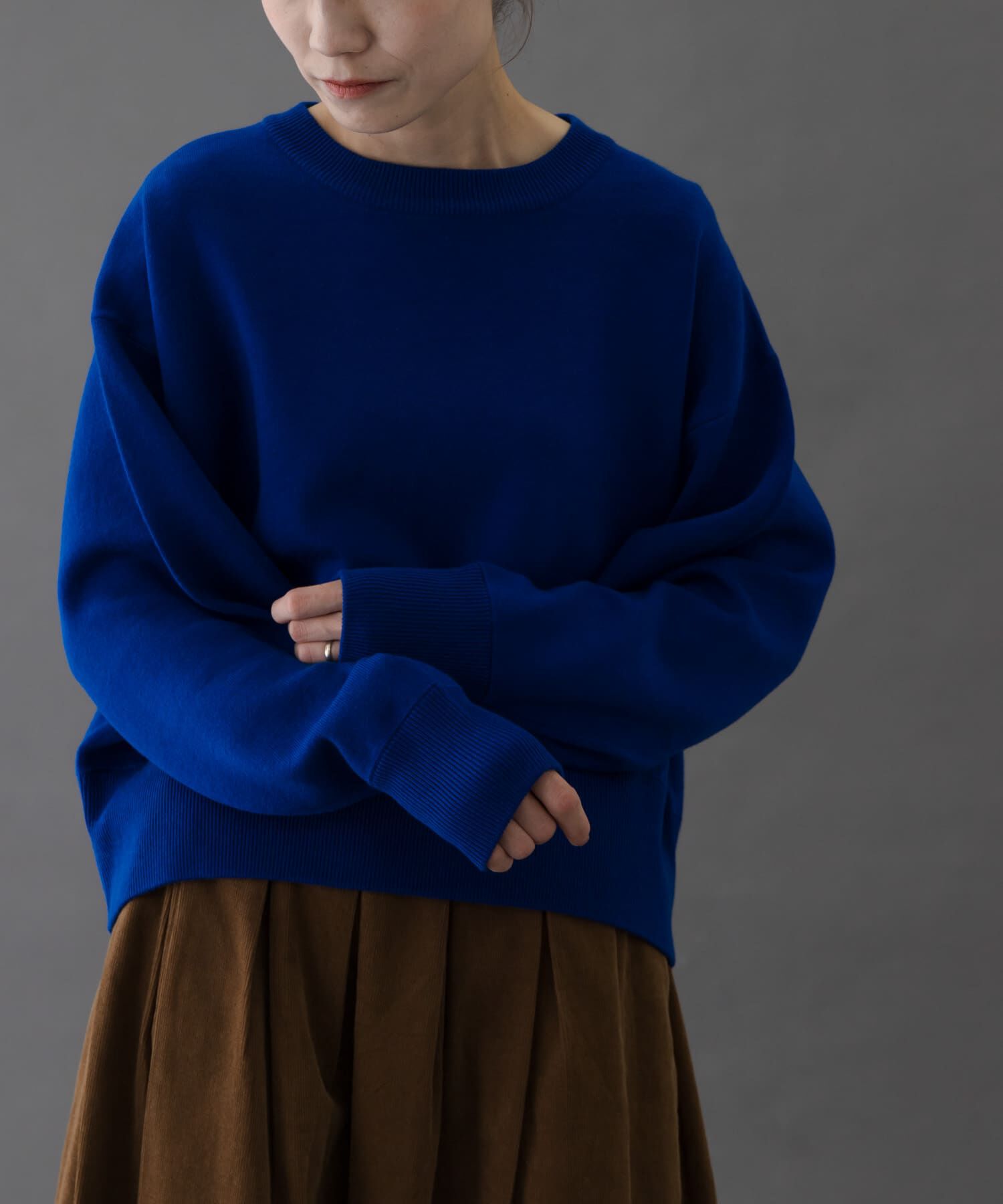 URBAN RESEARCH DOORS「FORK&SPOON　ダブルフェイスクルーネックニット」|ニット・セーター|