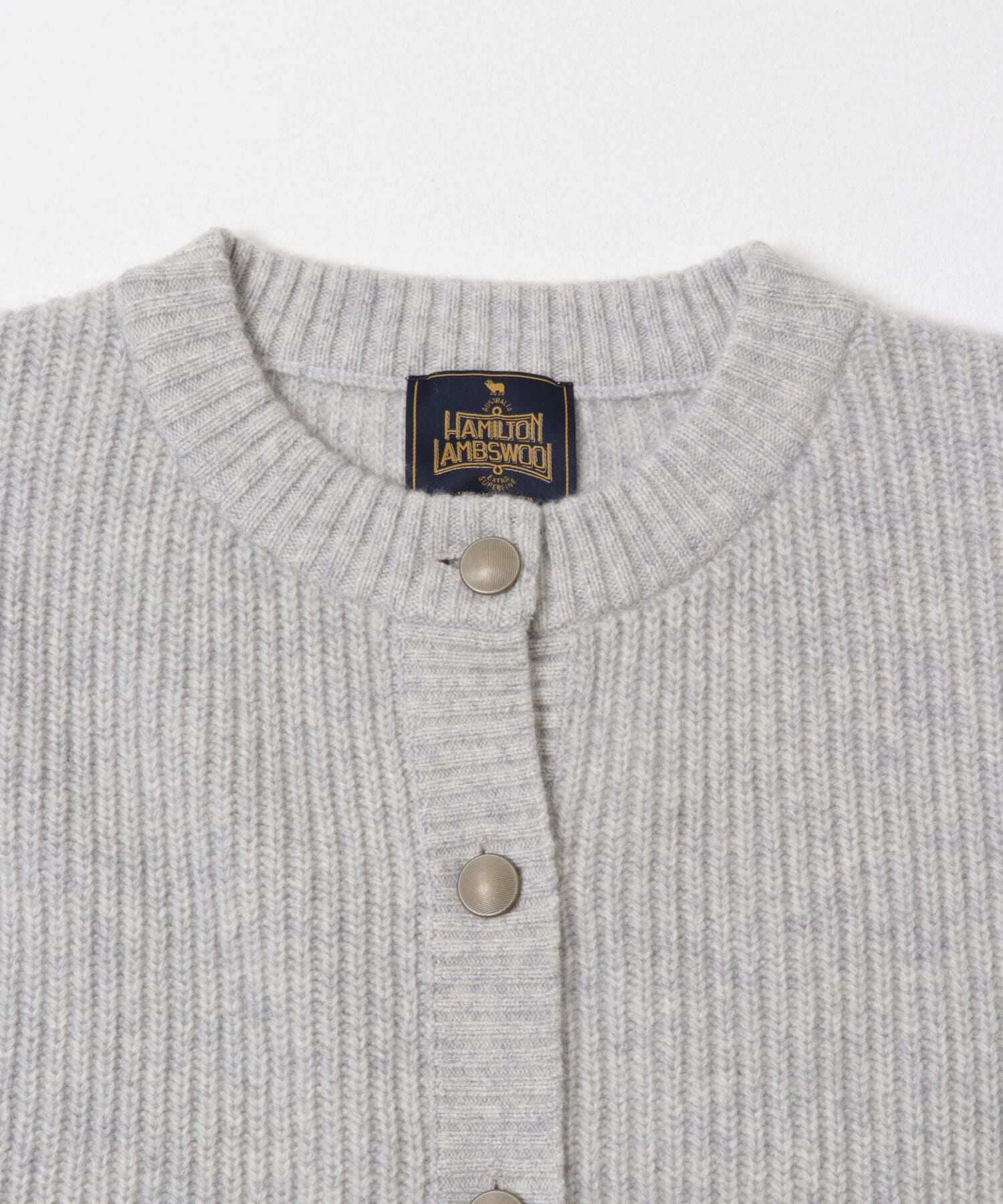 URBAN RESEARCH DOORS「ハミルトンウール畦クルーネックカーディガン」|カーディガン|