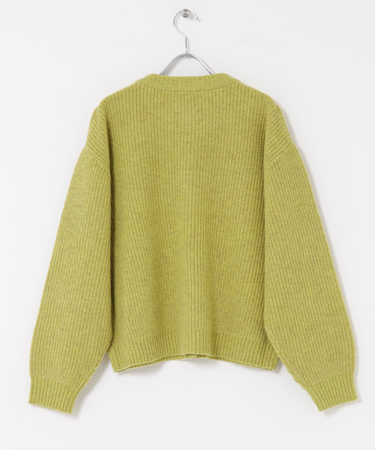 URBAN RESEARCH DOORS「ハミルトンウール畦クルーネックカーディガン」|カーディガン|