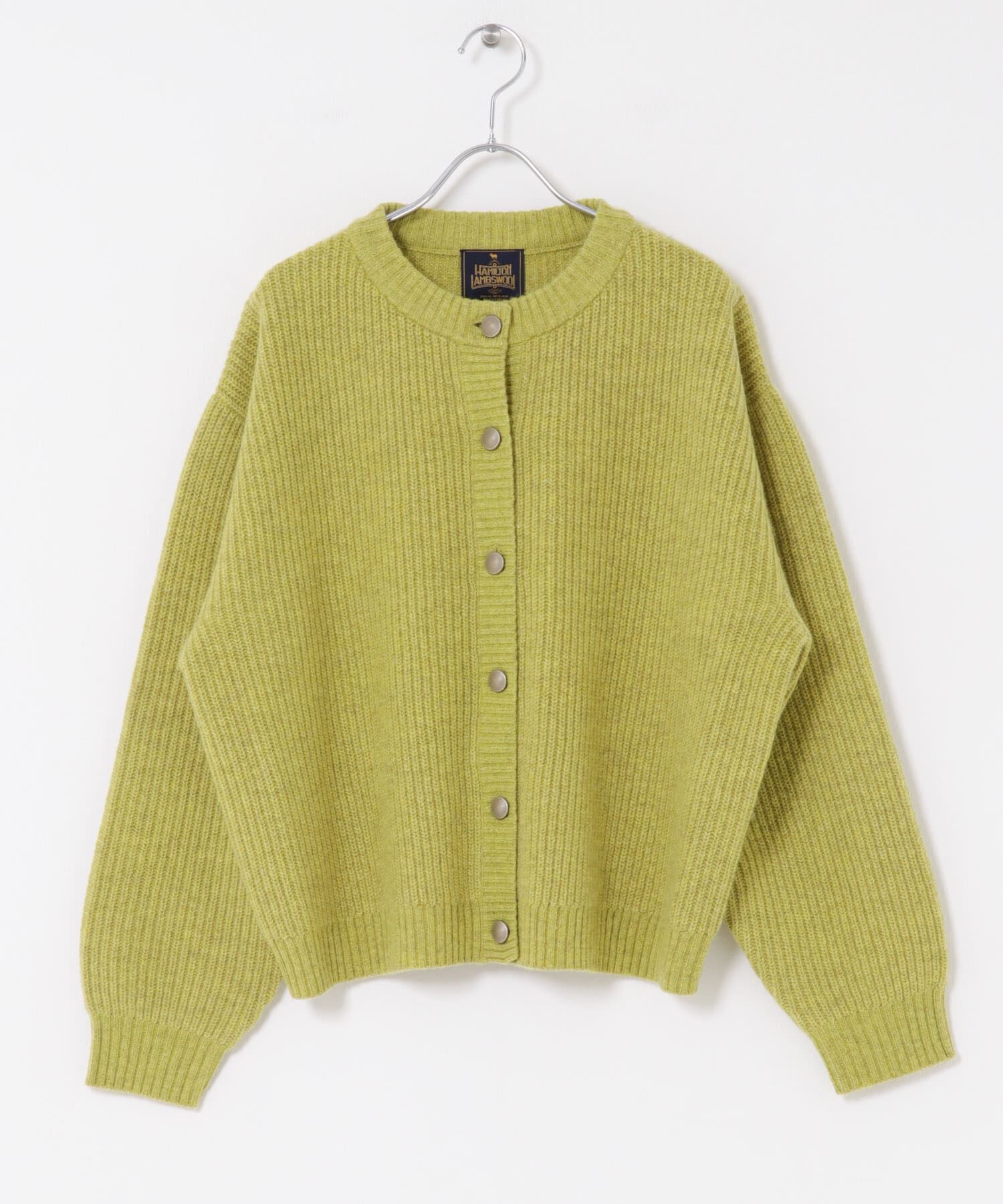 URBAN RESEARCH DOORS「ハミルトンウール畦クルーネックカーディガン」|カーディガン|