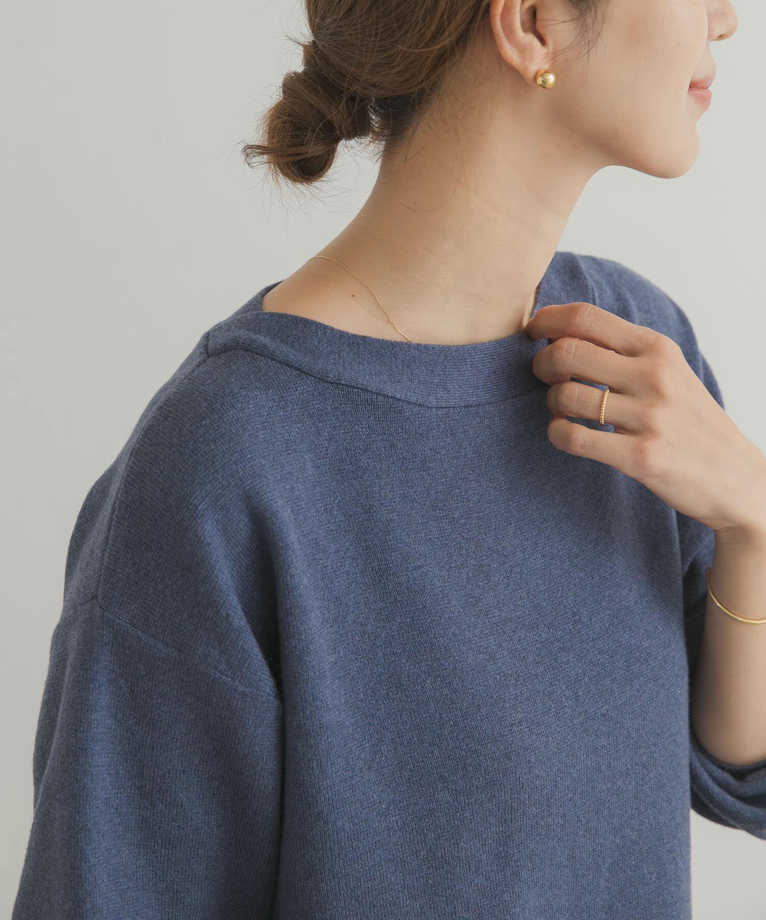 URBAN RESEARCH DOORS「コットンウールボートネックニット」|ニット・セーター|