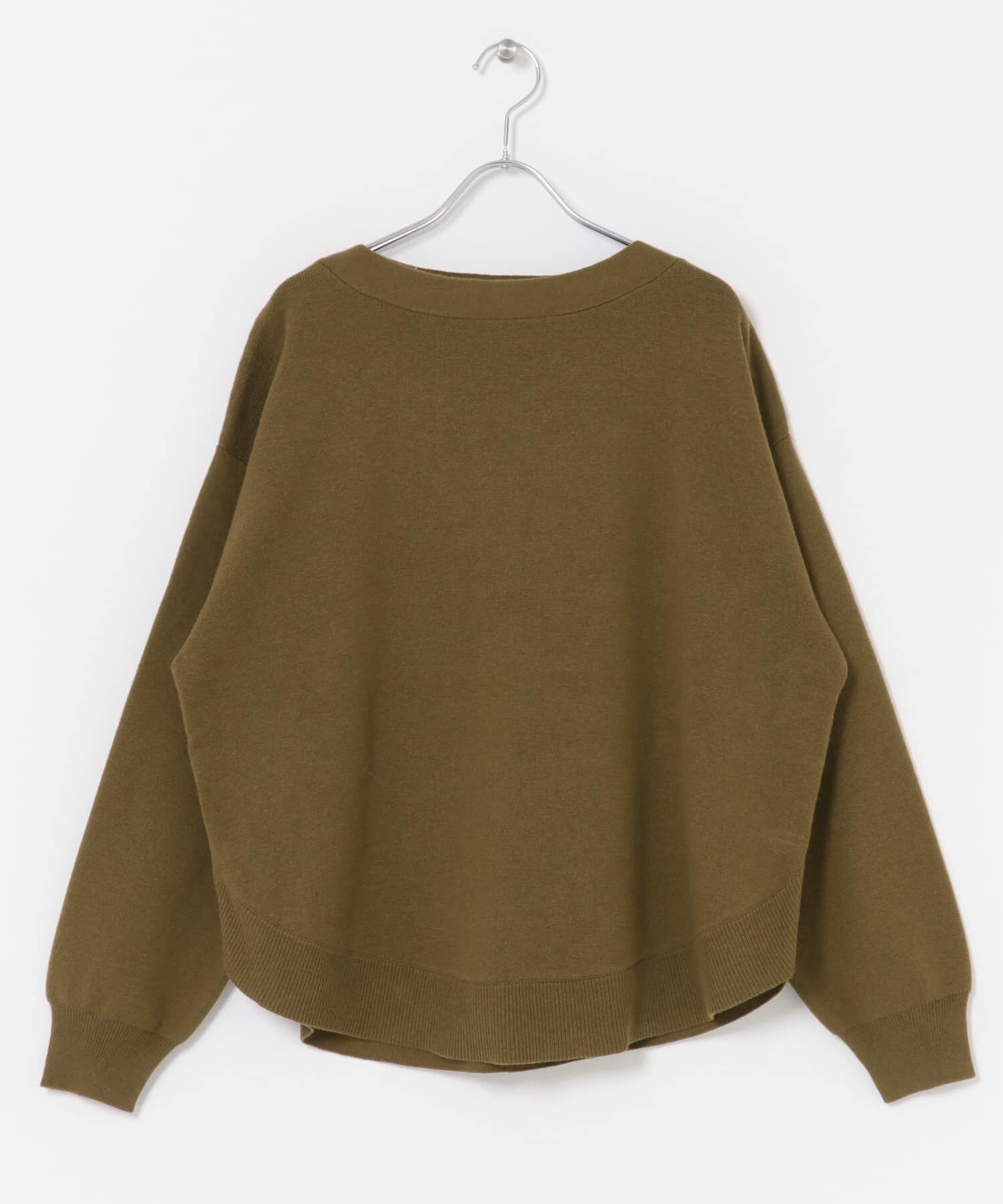 URBAN RESEARCH DOORS「コットンウールボートネックニット」|ニット・セーター|